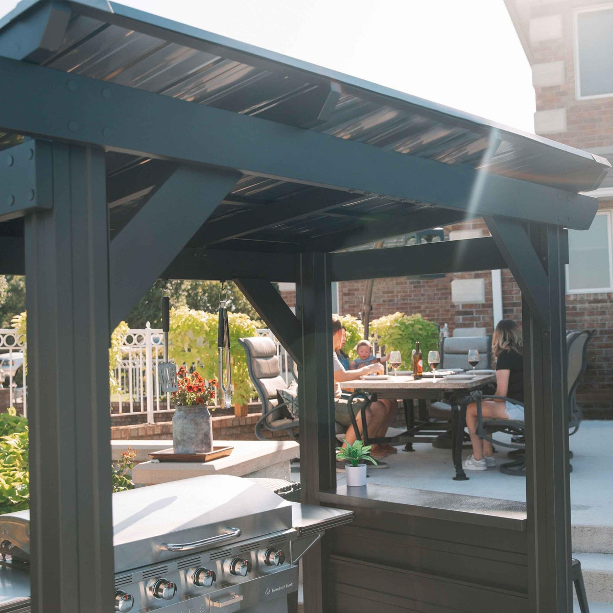 Backyard Discovery Rockport Steel Grill Gazebo.