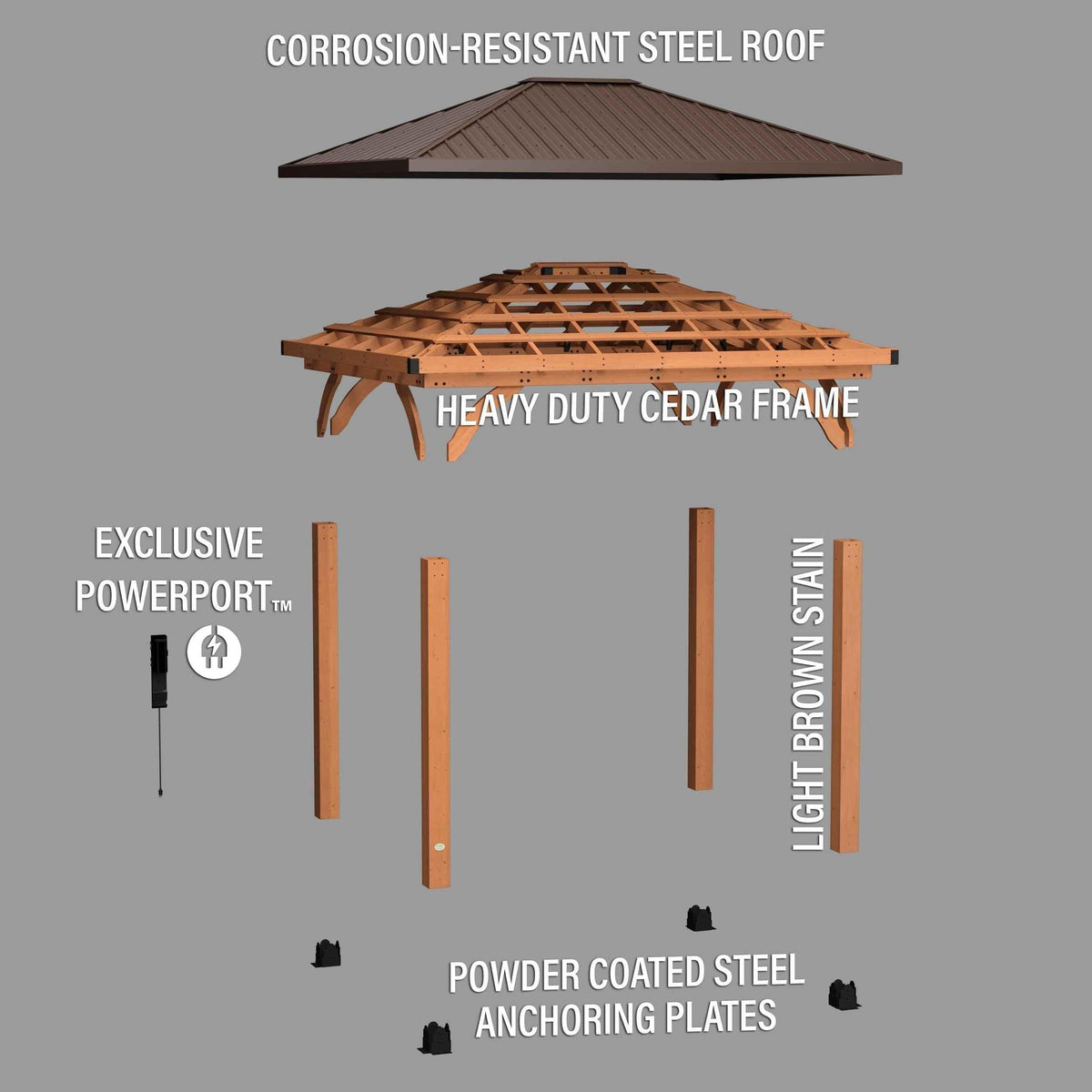 Backyard Discovery 12x10 Barrington Gazebo.
