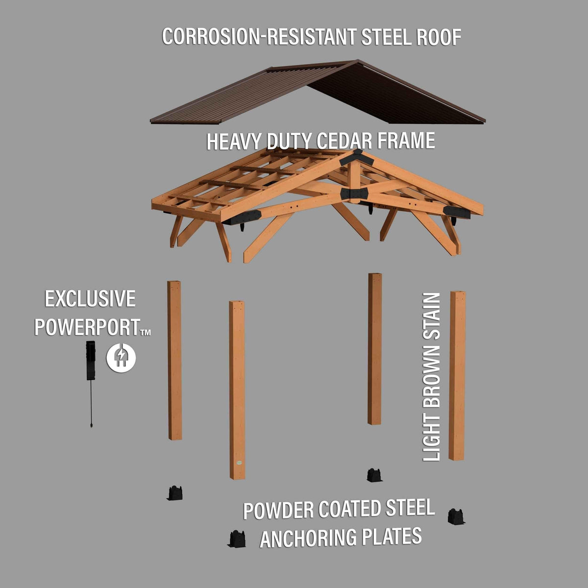 Backyard Discovery 12x10 Norwood Gazebo.