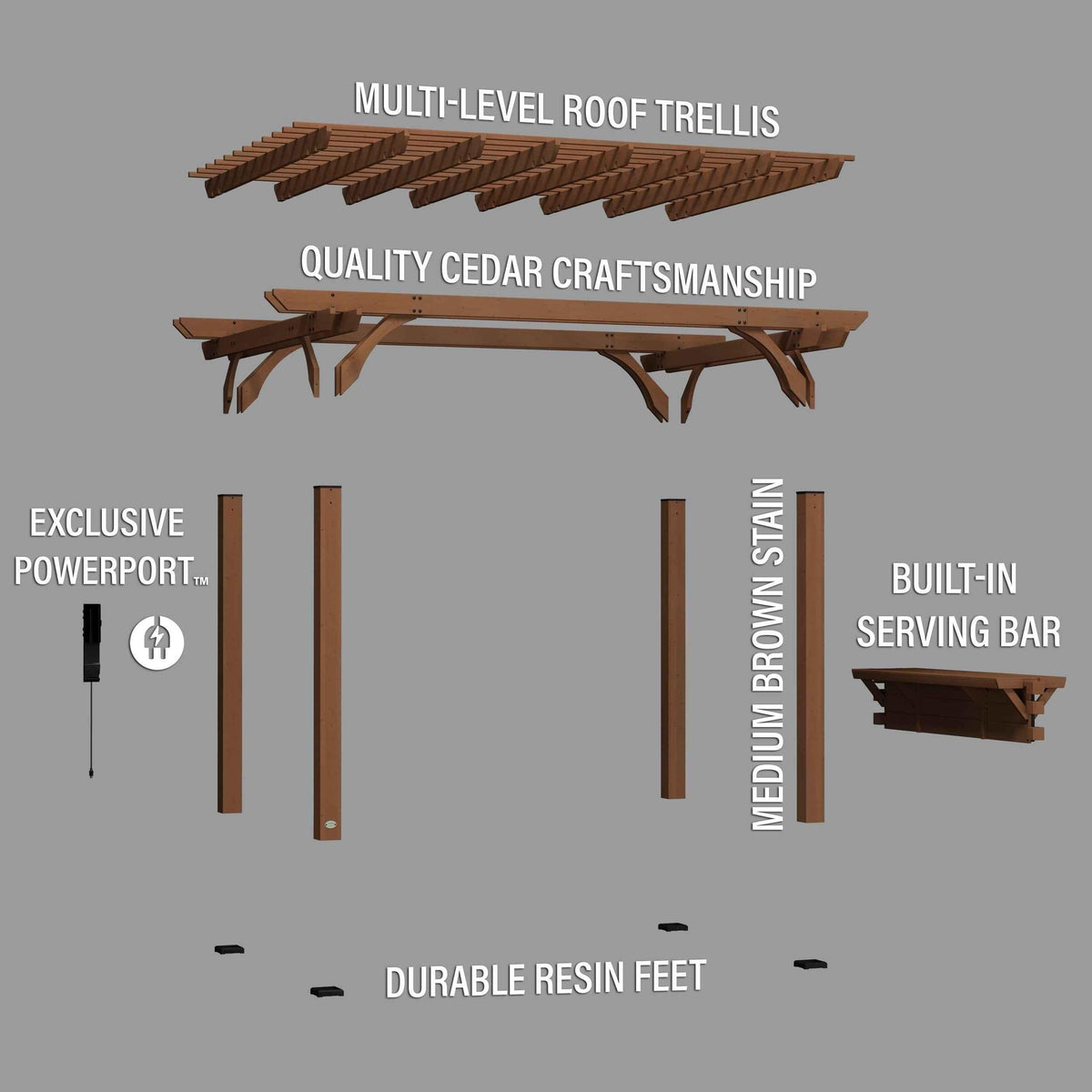 Backyard Discovery 14x10 Ashland Pergola.