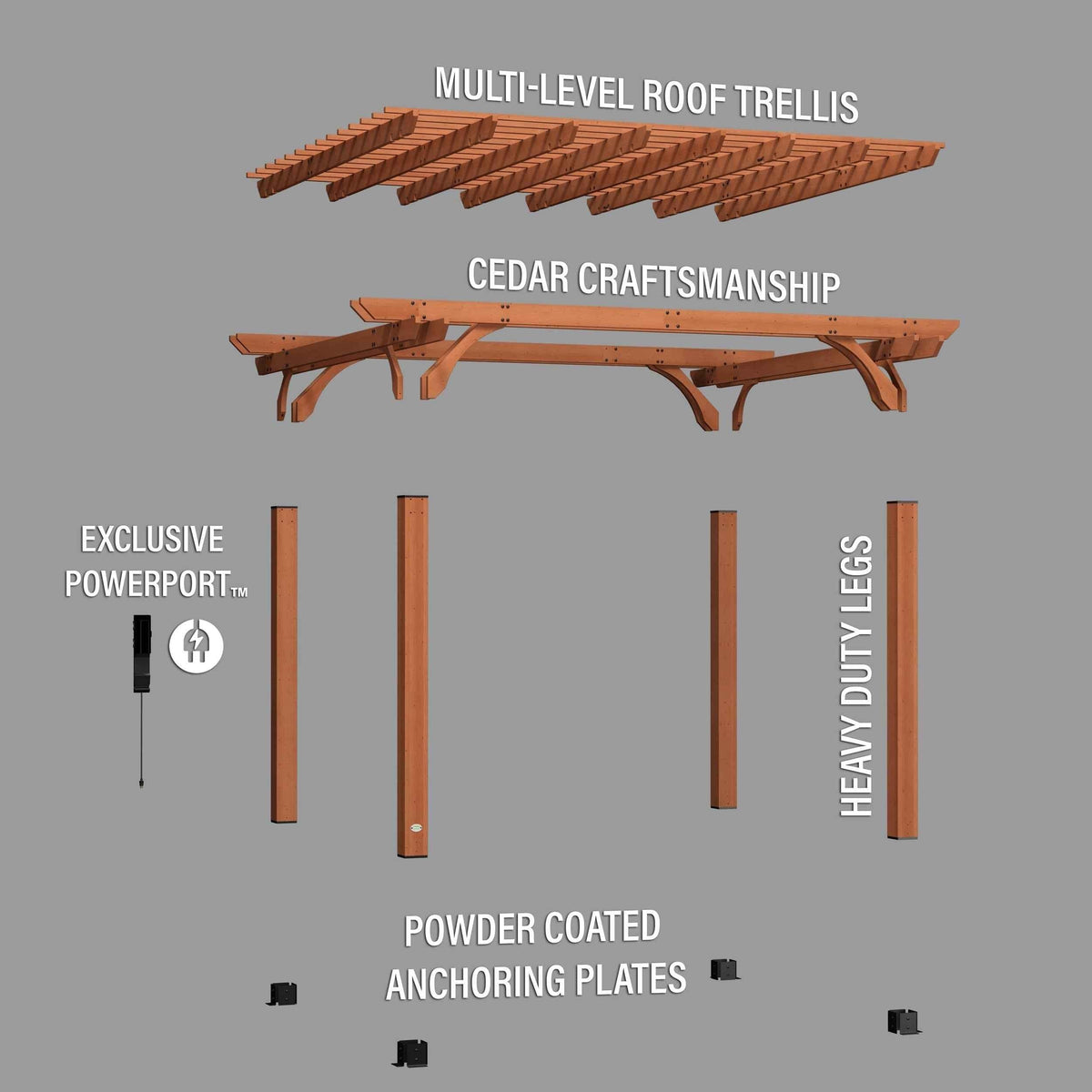 Backyard Discovery 14x12 Beaumont Pergola.