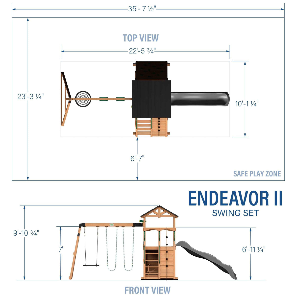 Backyard Discovery Endeavor II Swing Set.