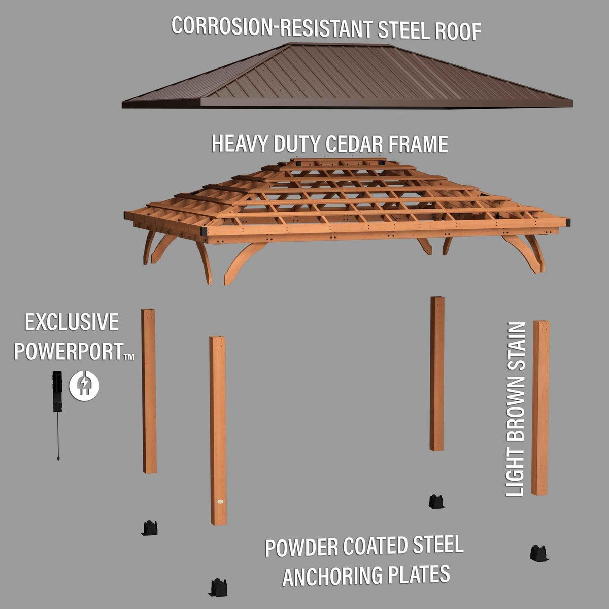 Backyard Discovery 16x12 Barrington Gazebo.
