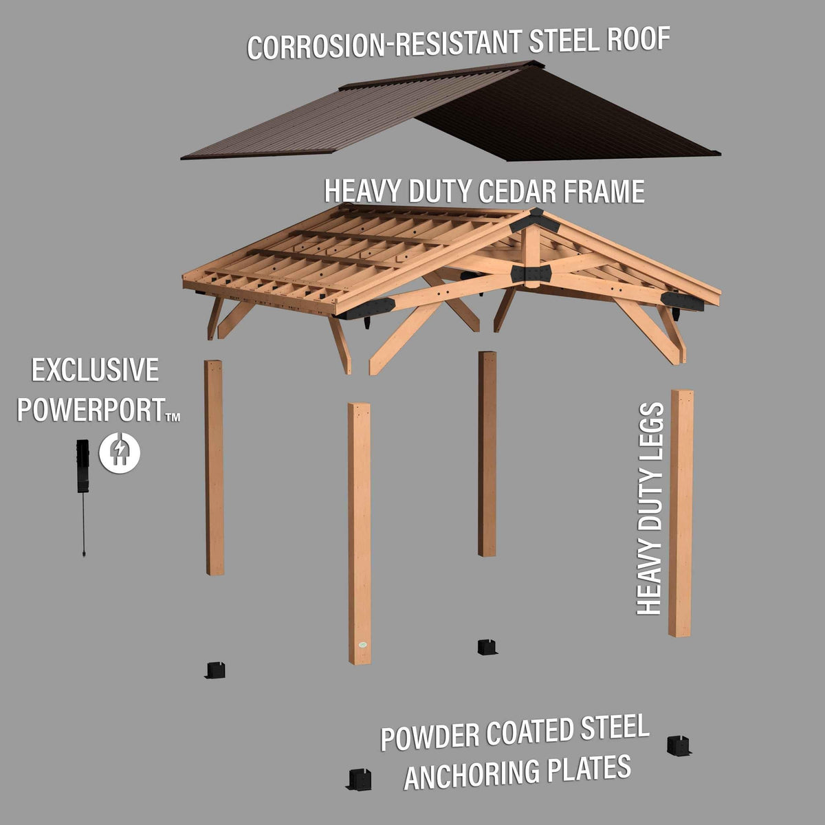 Backyard Discovery 16x12 Norwood Gazebo.