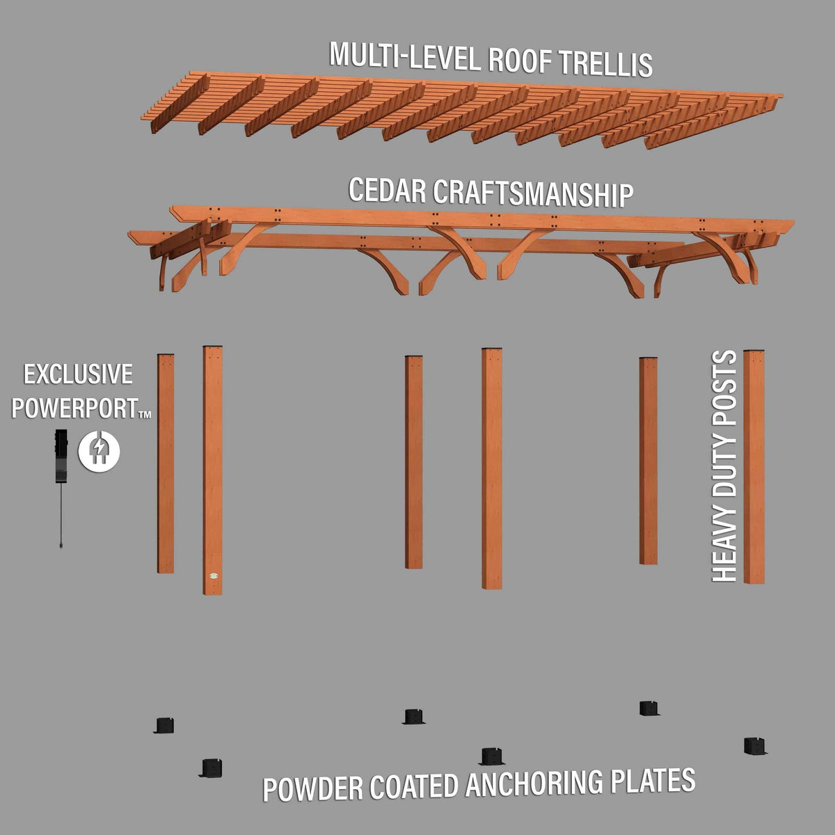 Backyard Discovery 20x12 Beaumont Pergola.