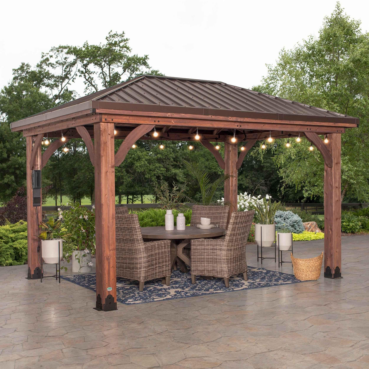 Backyard Discovery 14x10 Cordova-Dark Brown.