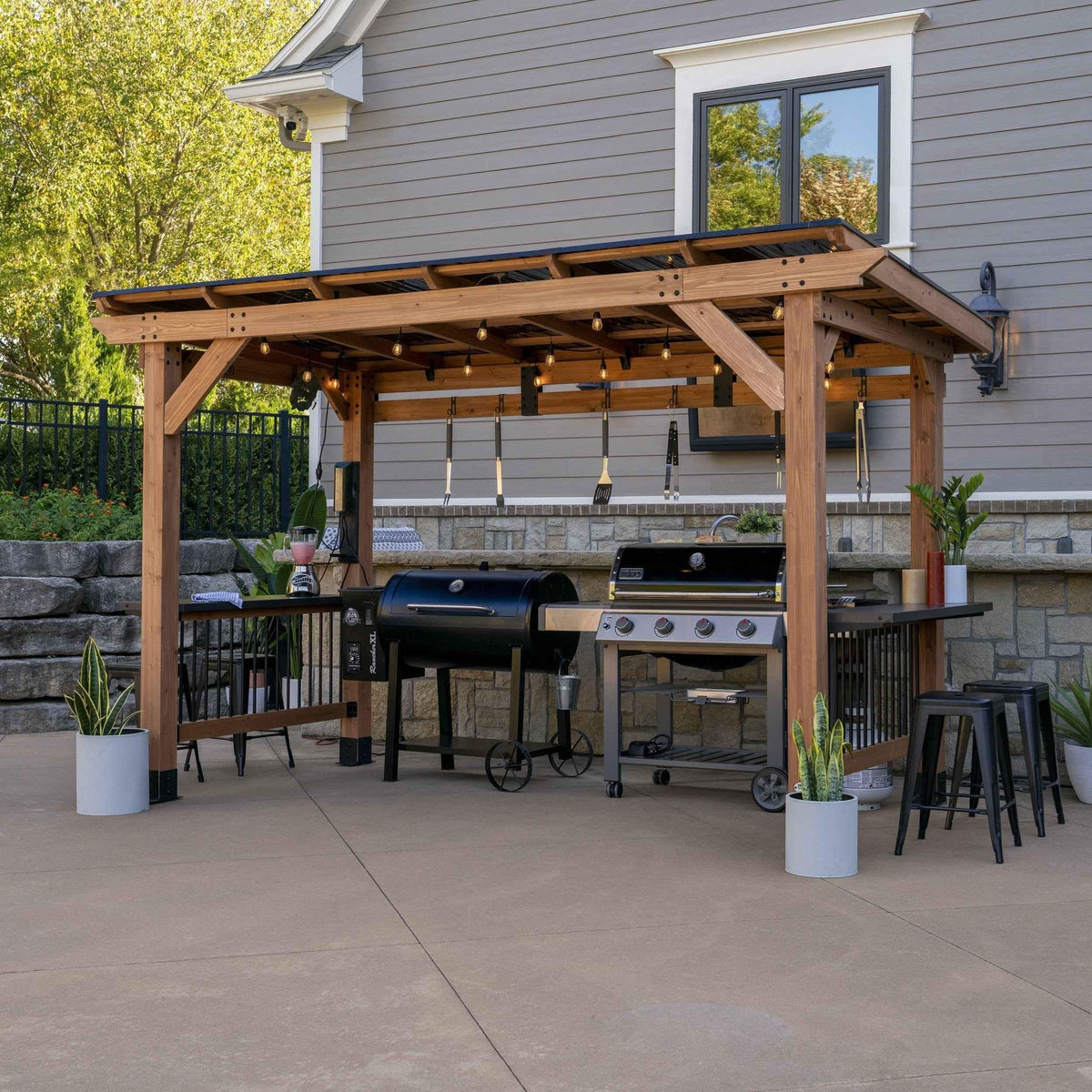 Backyard Discovery Saxony XL Grill Gazebo.