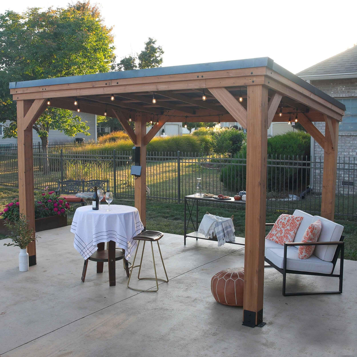 Backyard Discovery 12x9.5 Arcadia Gazebo.