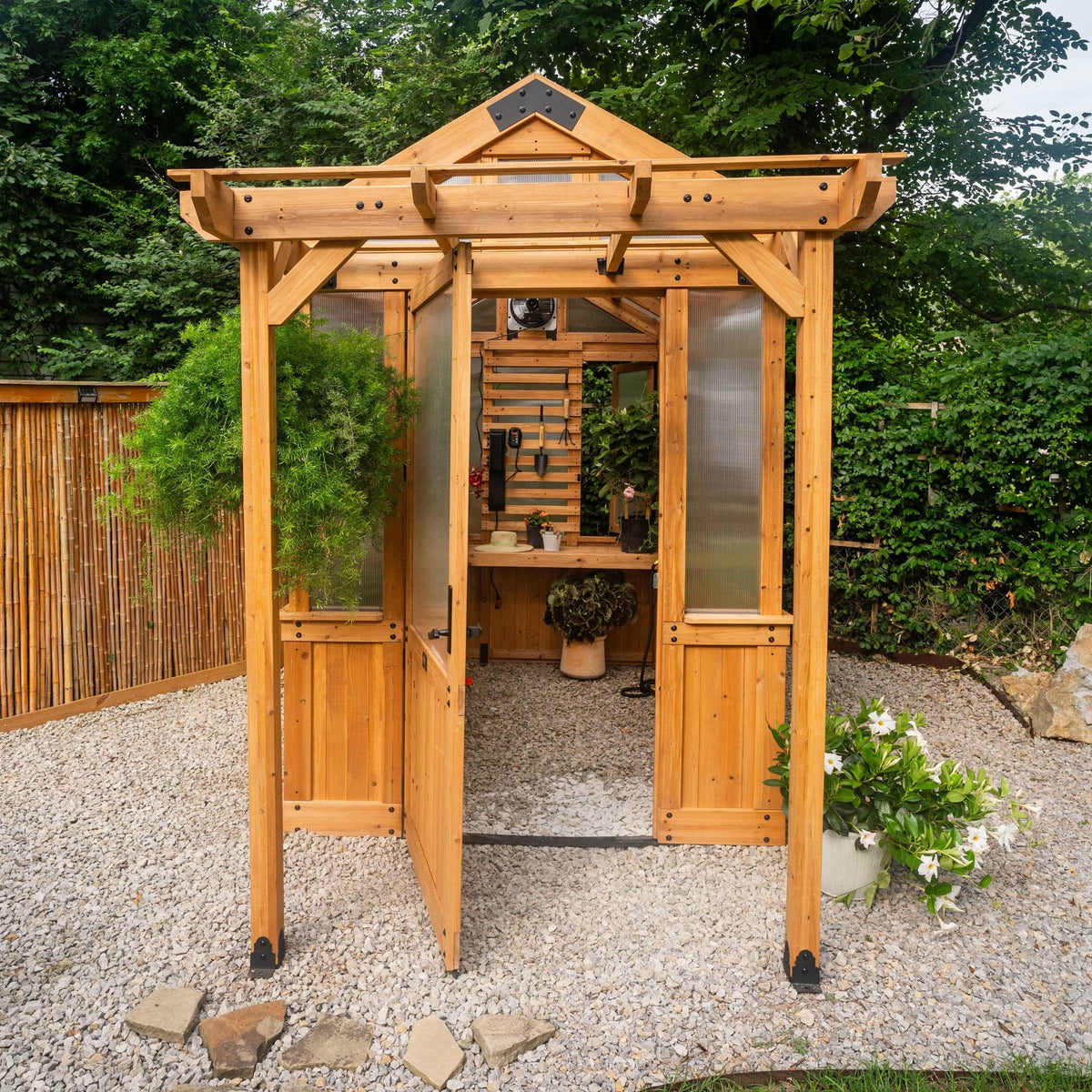 Backyard Discovery 9x6 Bellerose Greenhouse.