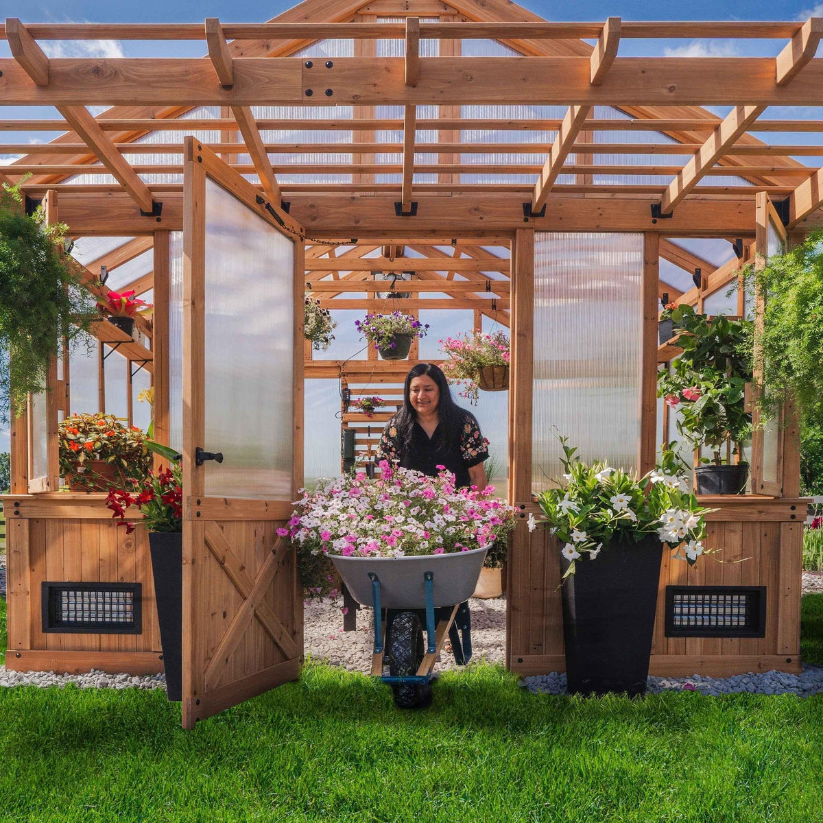 Backyard Discovery 13x11 Bellerose XL Greenhouse.