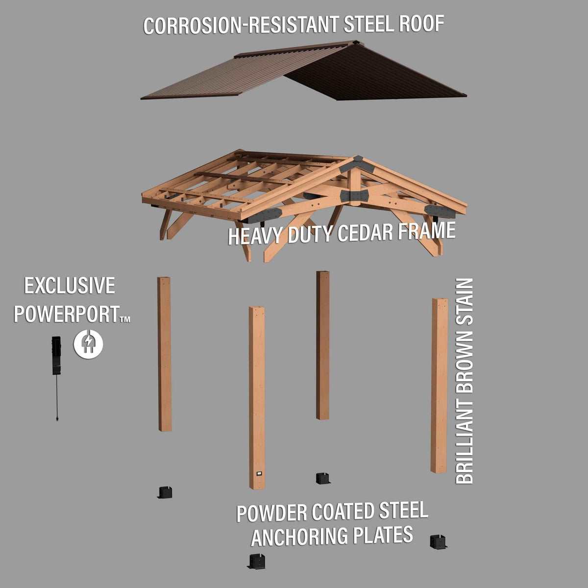 Backyard Discovery 14x10 Norwood Gazebo.
