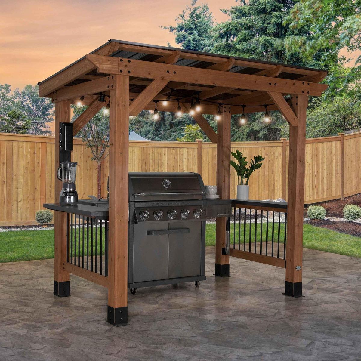 Backyard Discovery Saxony Grill Gazebo.