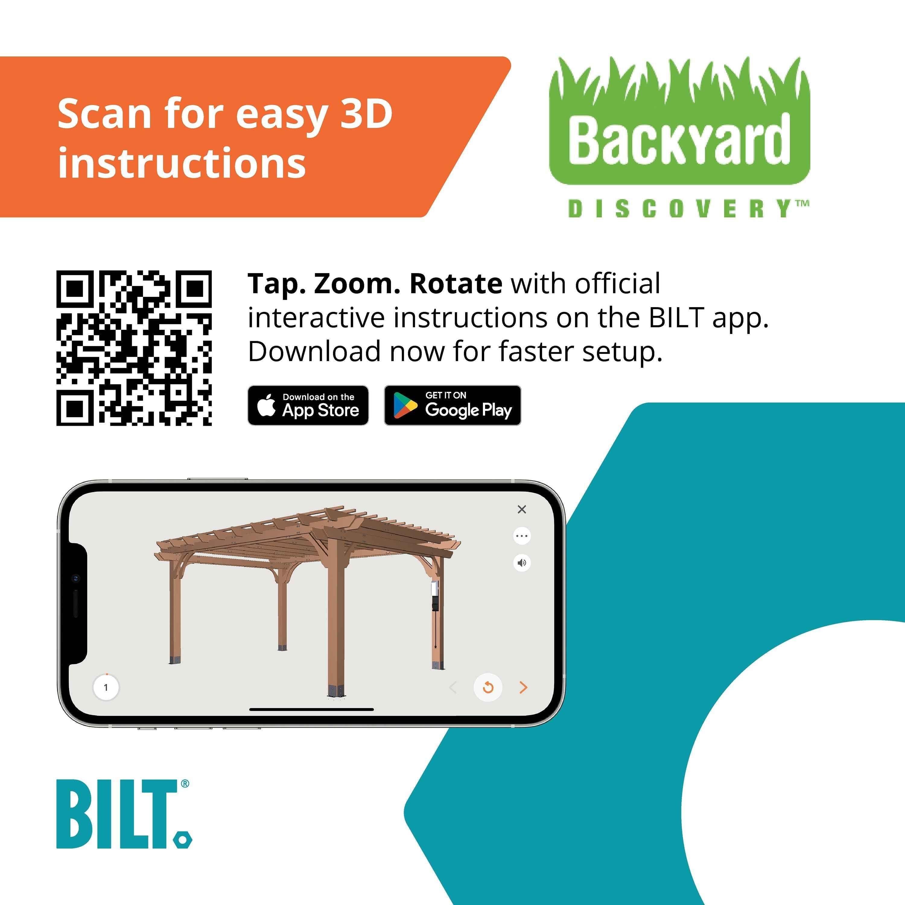 Backyard Discovery 16x12 Beaumont Pergola.