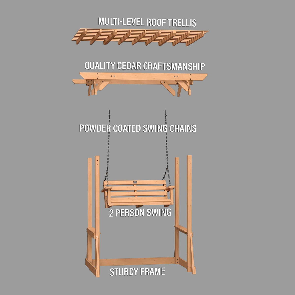 Backyard Discovery Callahan Pergola Swing.