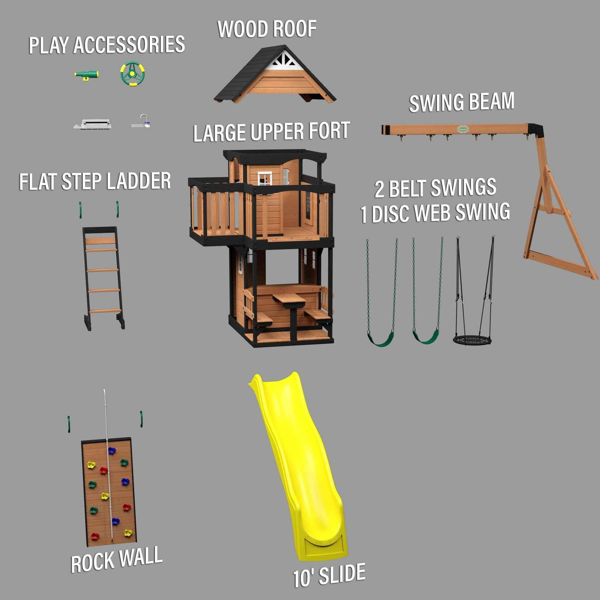 Backyard Discovery Canyon Creek Swing Set