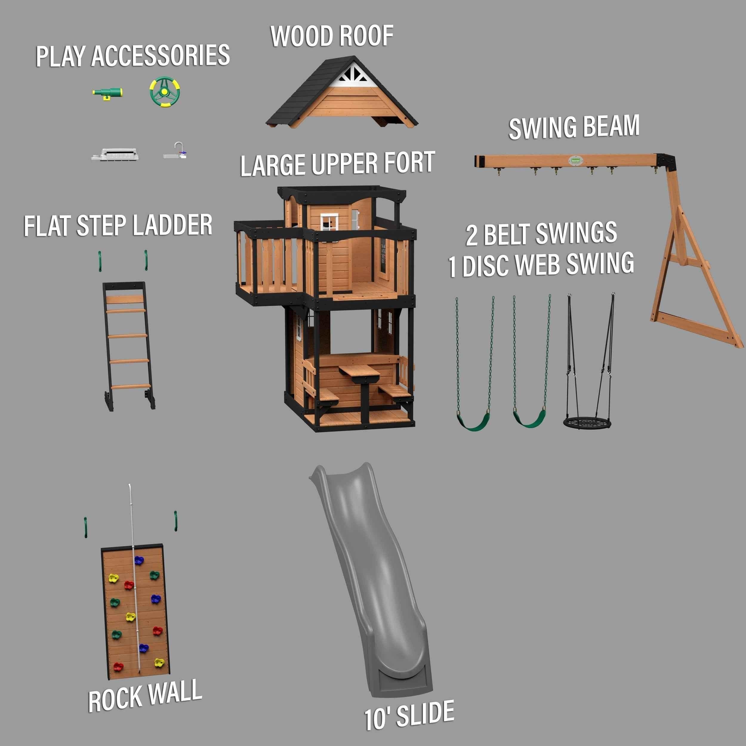 Backyard Discovery Canyon Creek Swing Set.