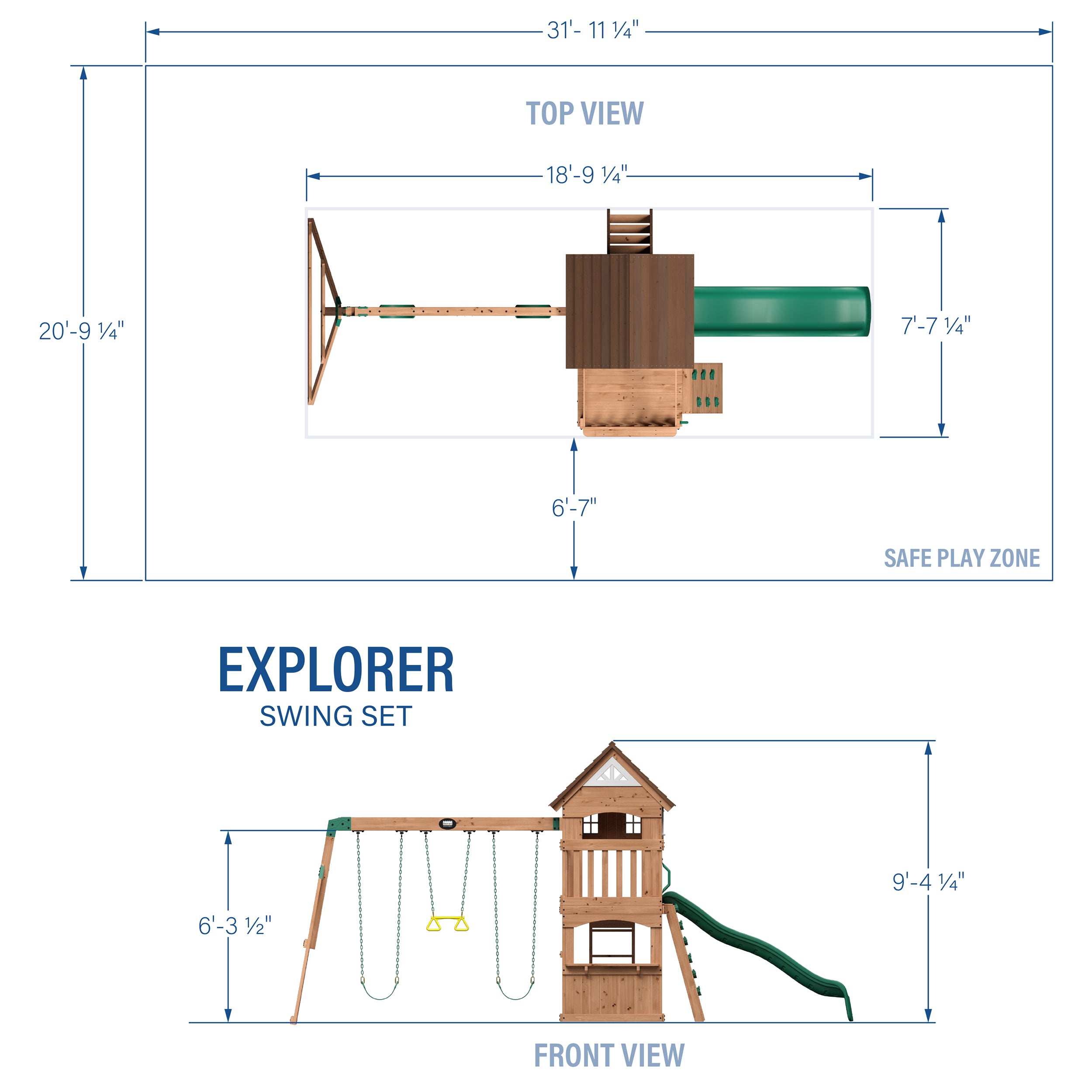 Backyard Discovery Explorer Swing Set