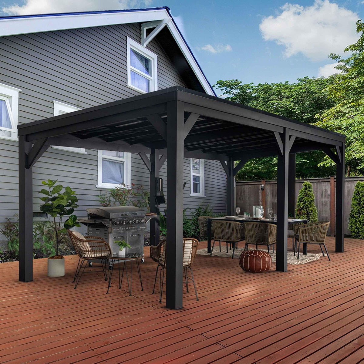 Backyard Discovery 20x9.5 Stonebridge Gazebo/Carport.