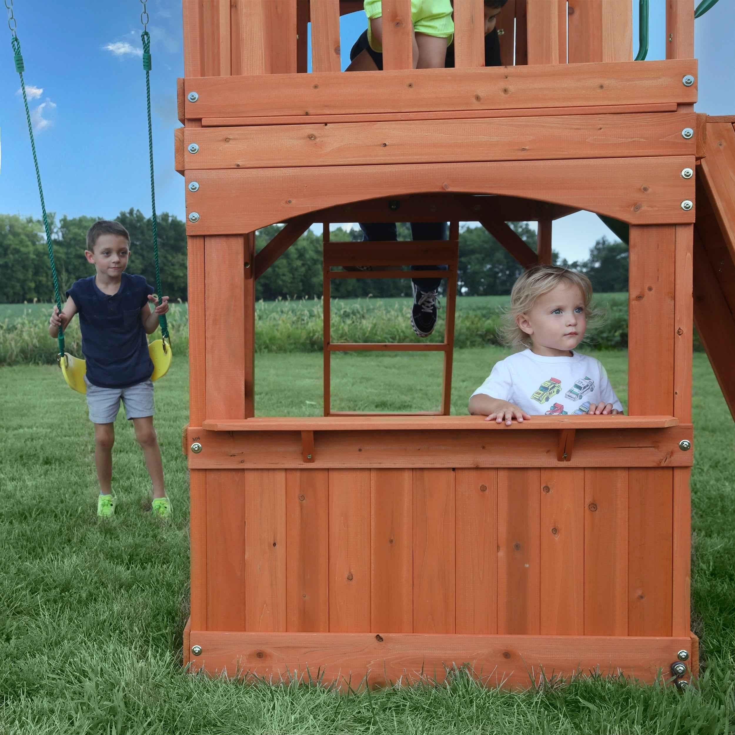 Backyard Discovery Atlantis Swing Set.