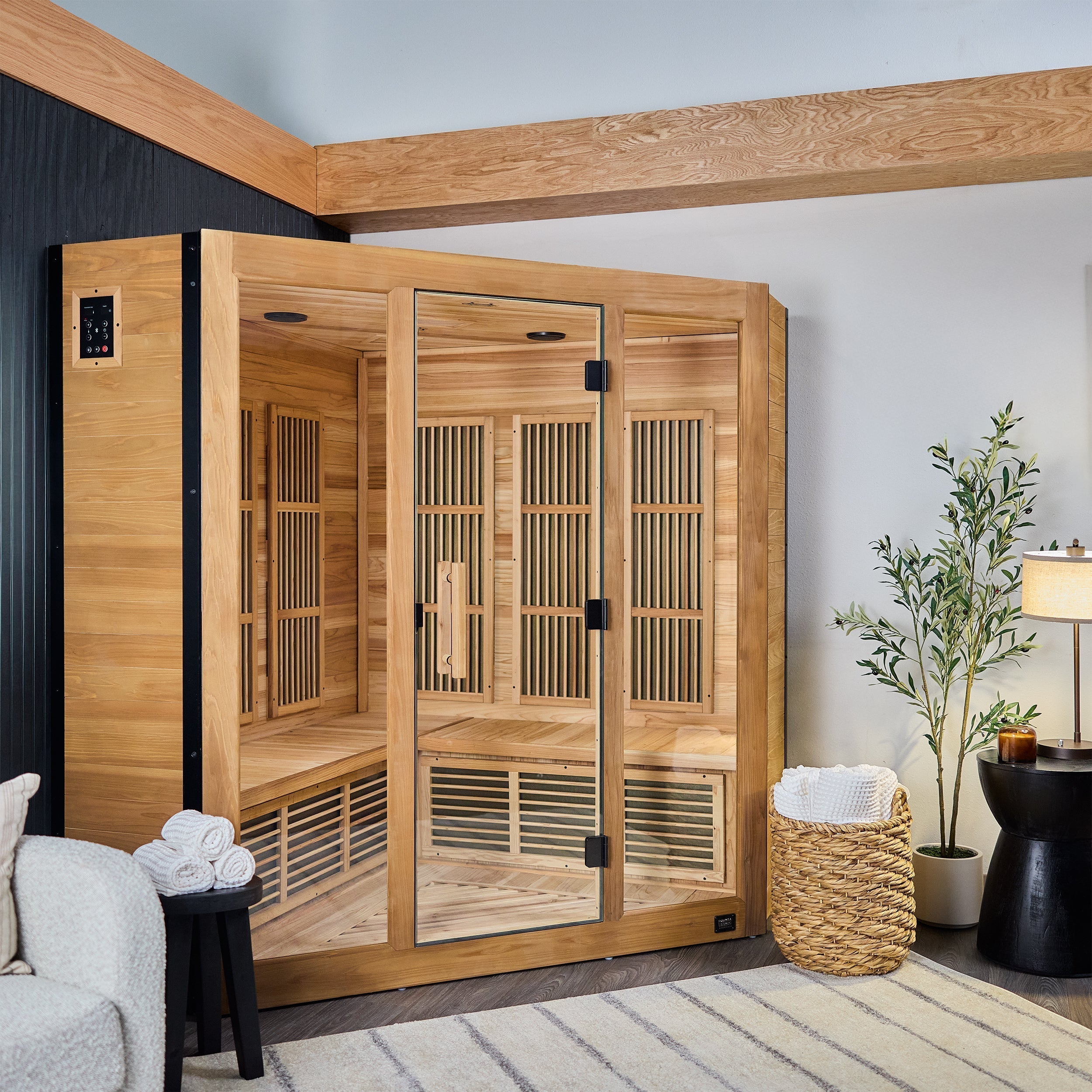 Backyard Discovery Rylan Corner Infrared Sauna for 4