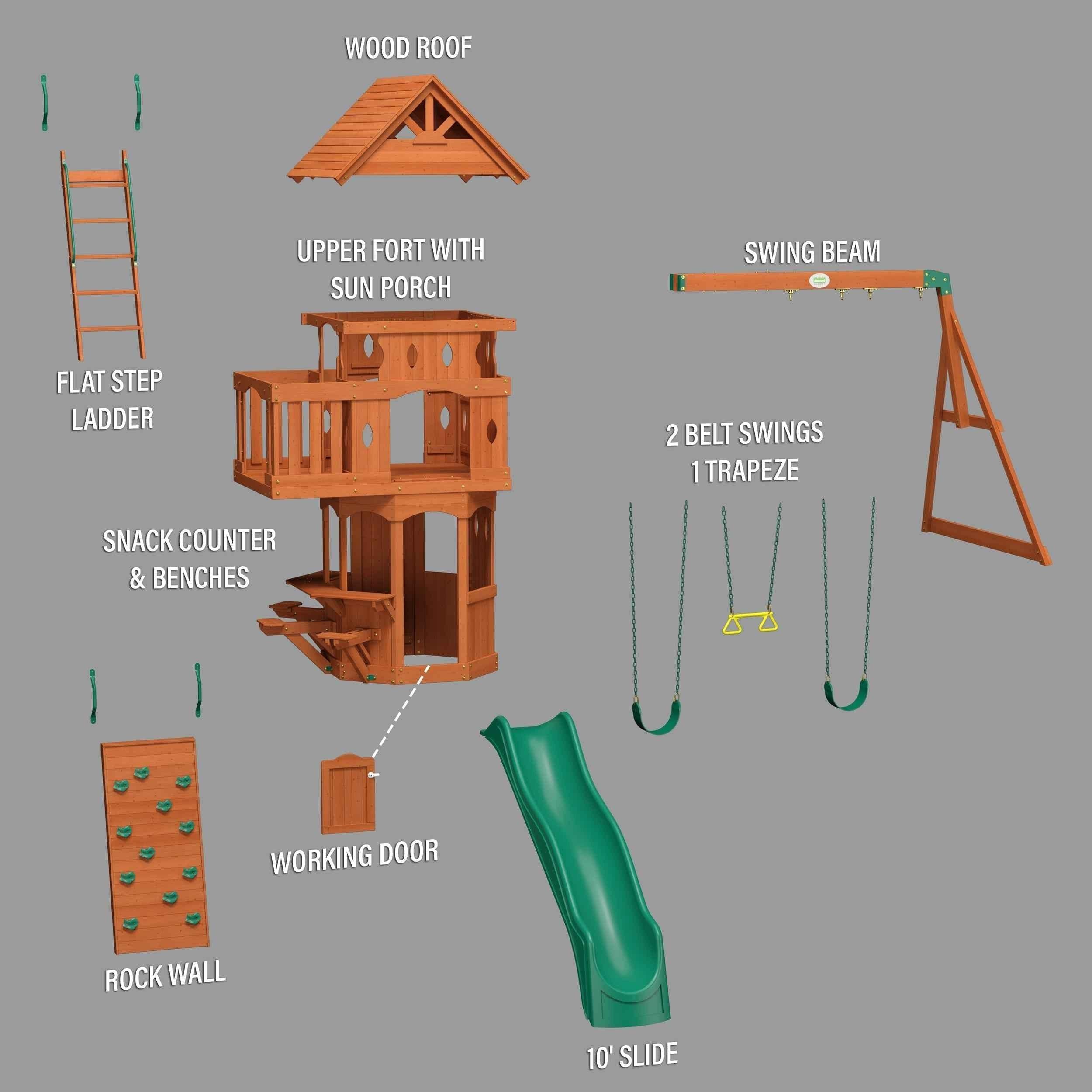 Backyard Discovery Woodland Swing Set