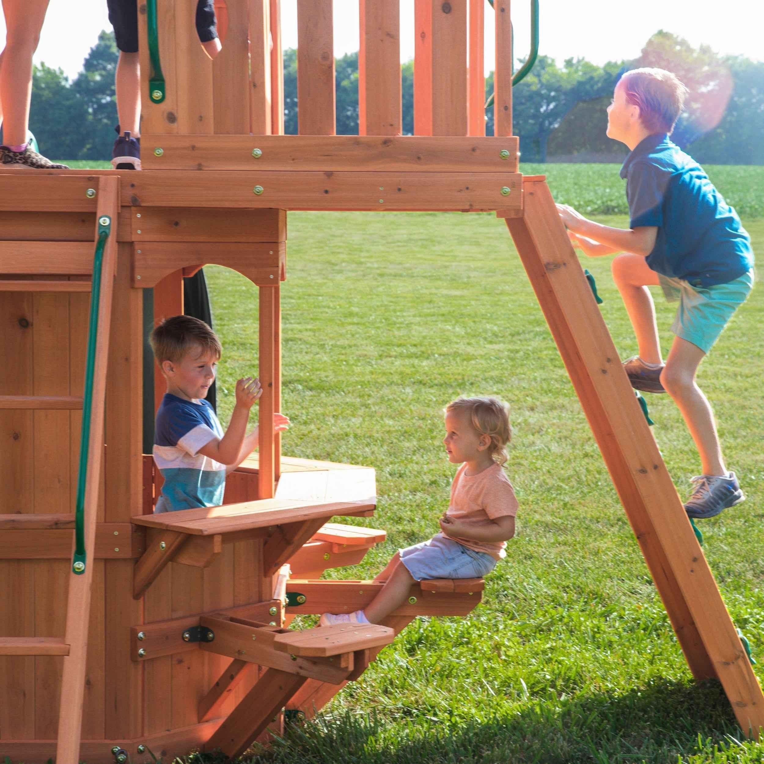 Backyard Discovery Woodland Swing Set.