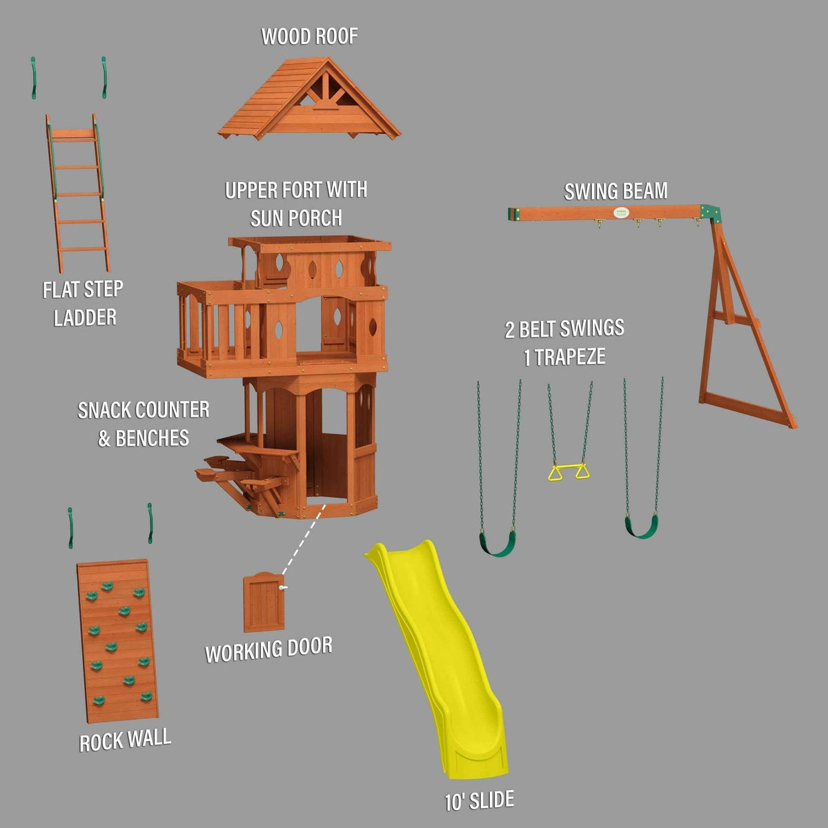 Backyard Discovery Woodland Swing Set