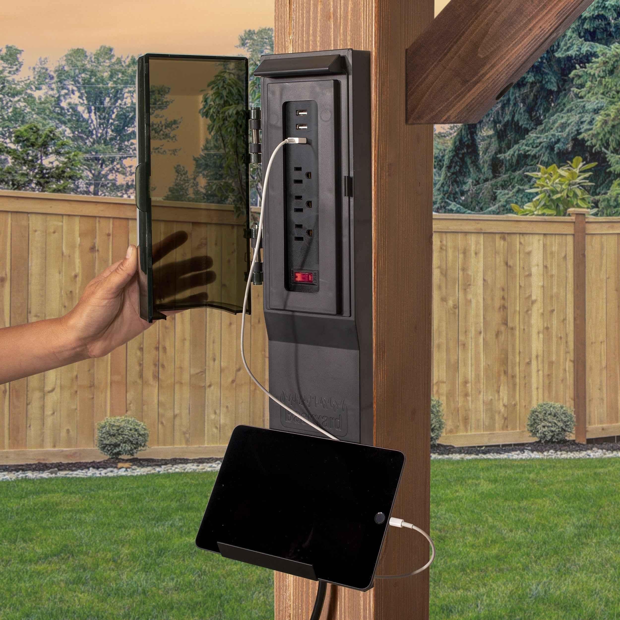 Backyard Discovery Saxony Grill Gazebo.