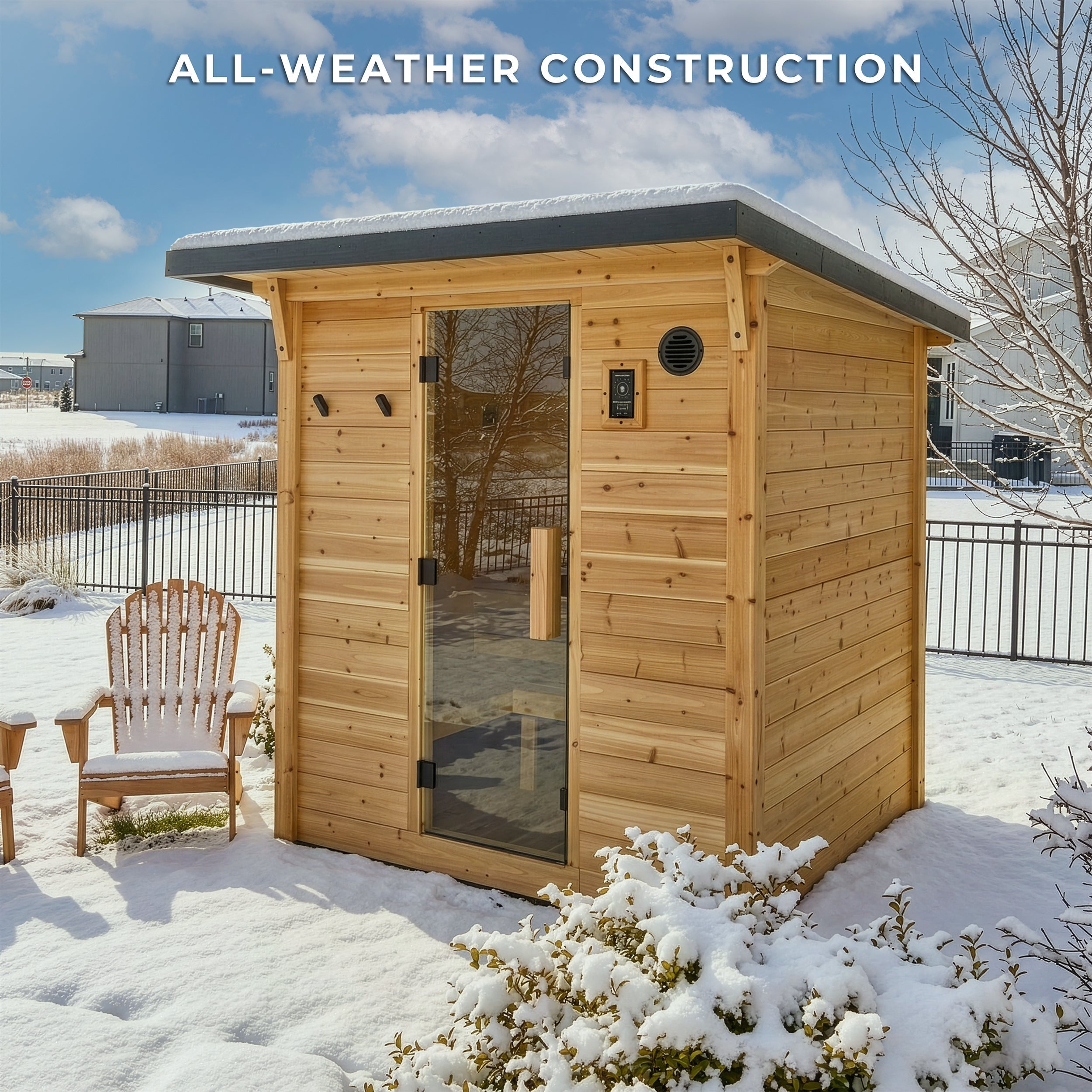 Backyard Discovery Henley Outdoor Cabin Sauna for 4-6