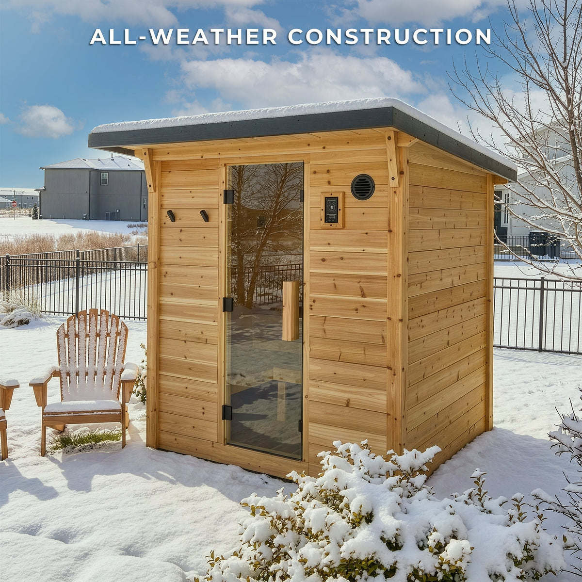 Backyard Discovery Henley Outdoor Cabin Sauna for 4-6