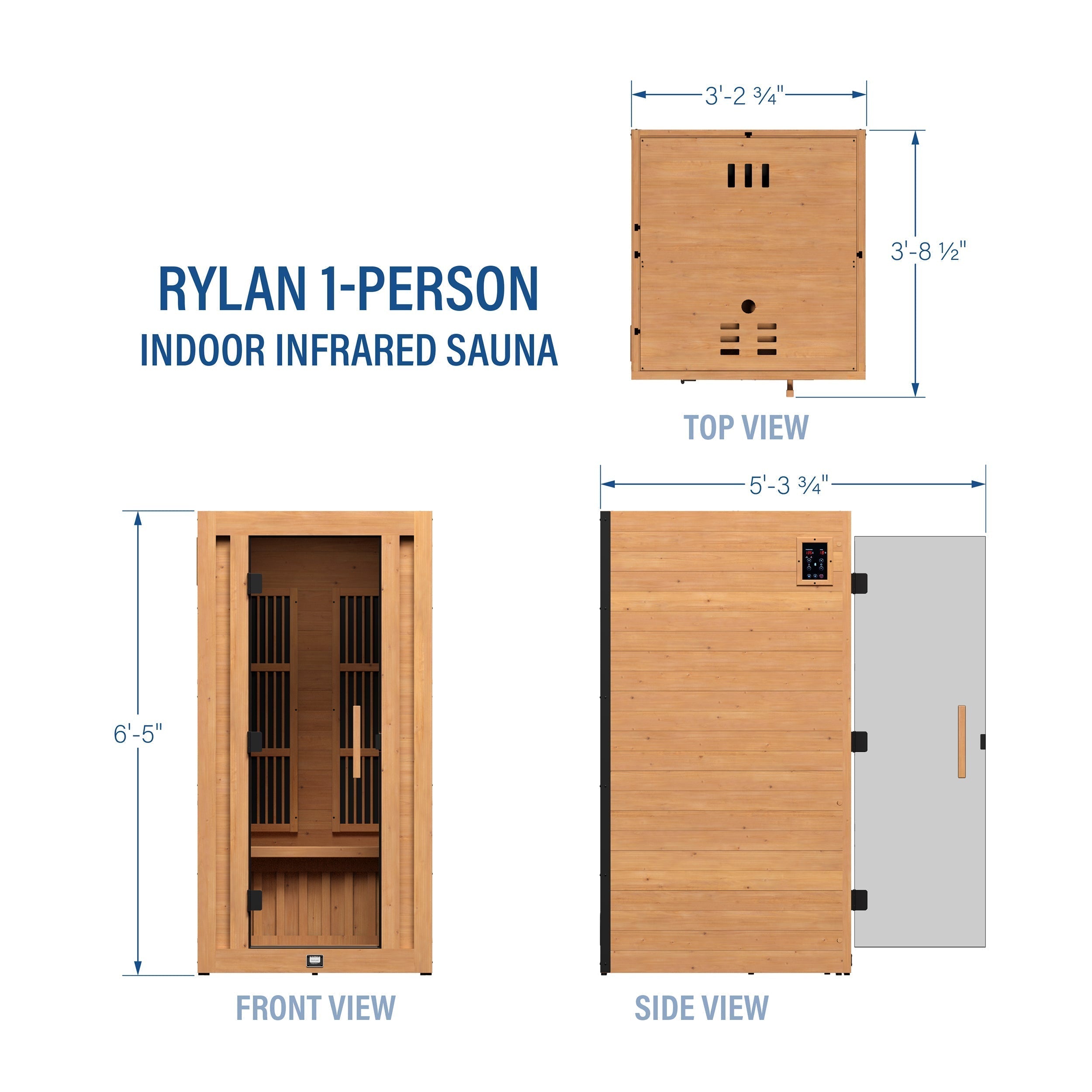 Backyard Discovery Rylan 1-Person Indoor Infrared Sauna
