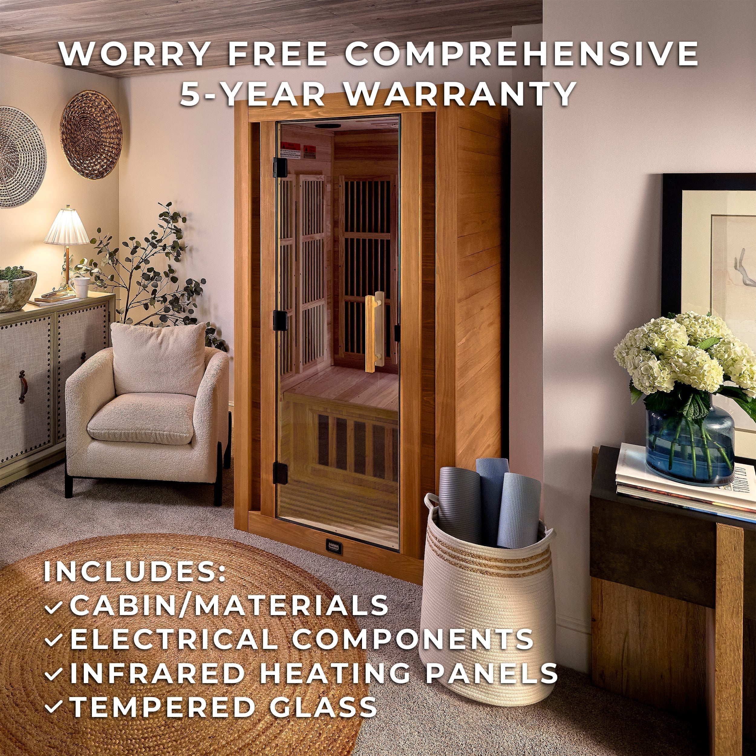 Backyard Discovery Rylan 1-Person Indoor Infrared Sauna