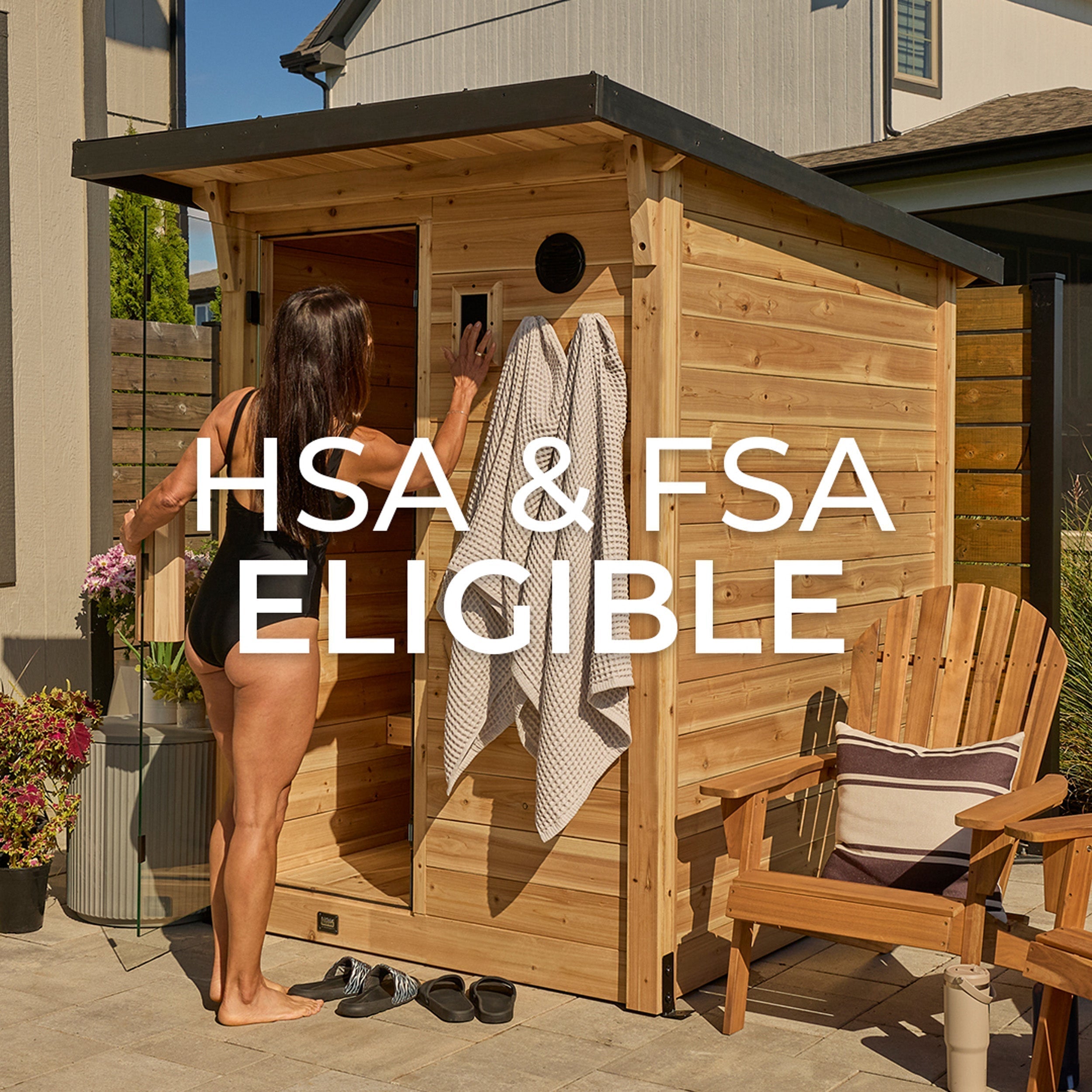 Backyard Discovery Henley Outdoor Cabin Sauna for 2-4