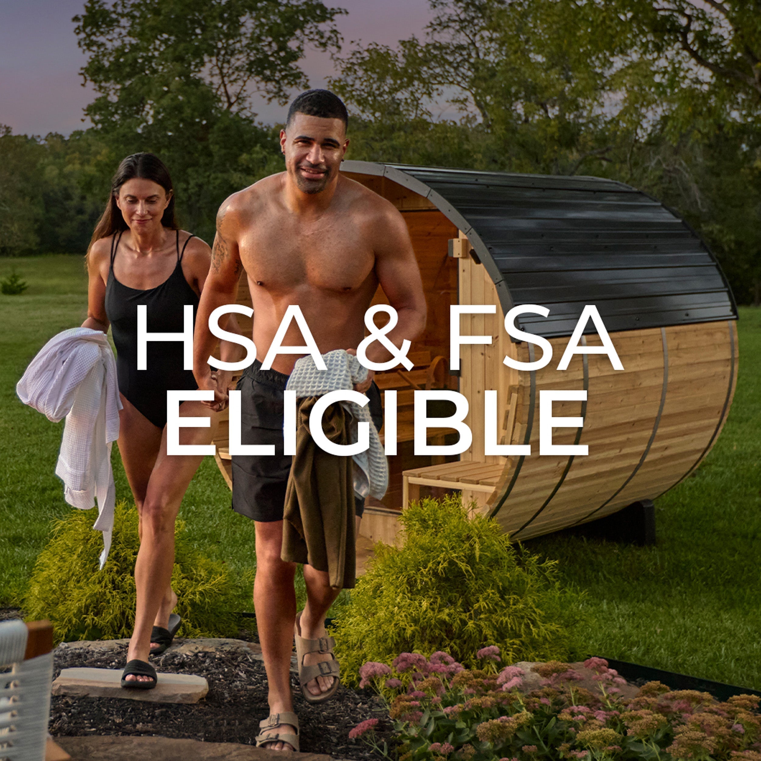 Backyard Discovery Paxton Outdoor Barrel Sauna with Porch