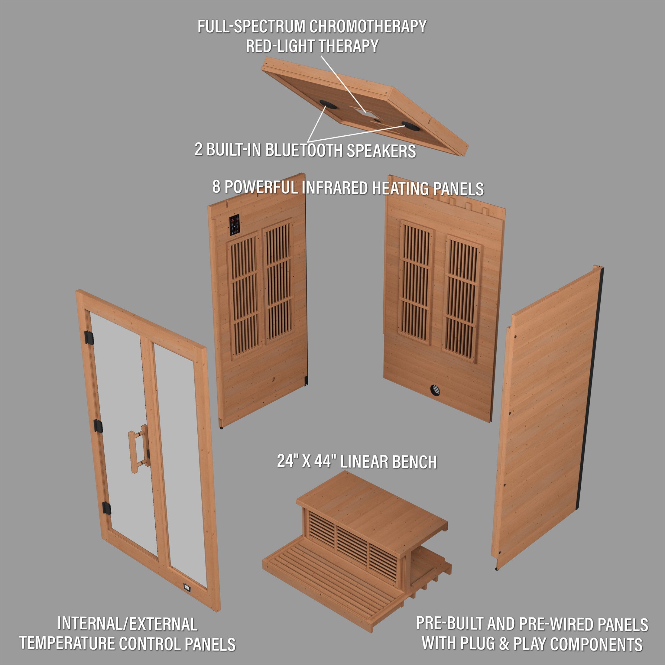 Backyard Discovery 2-Person Rylan Indoor Infrared Sauna