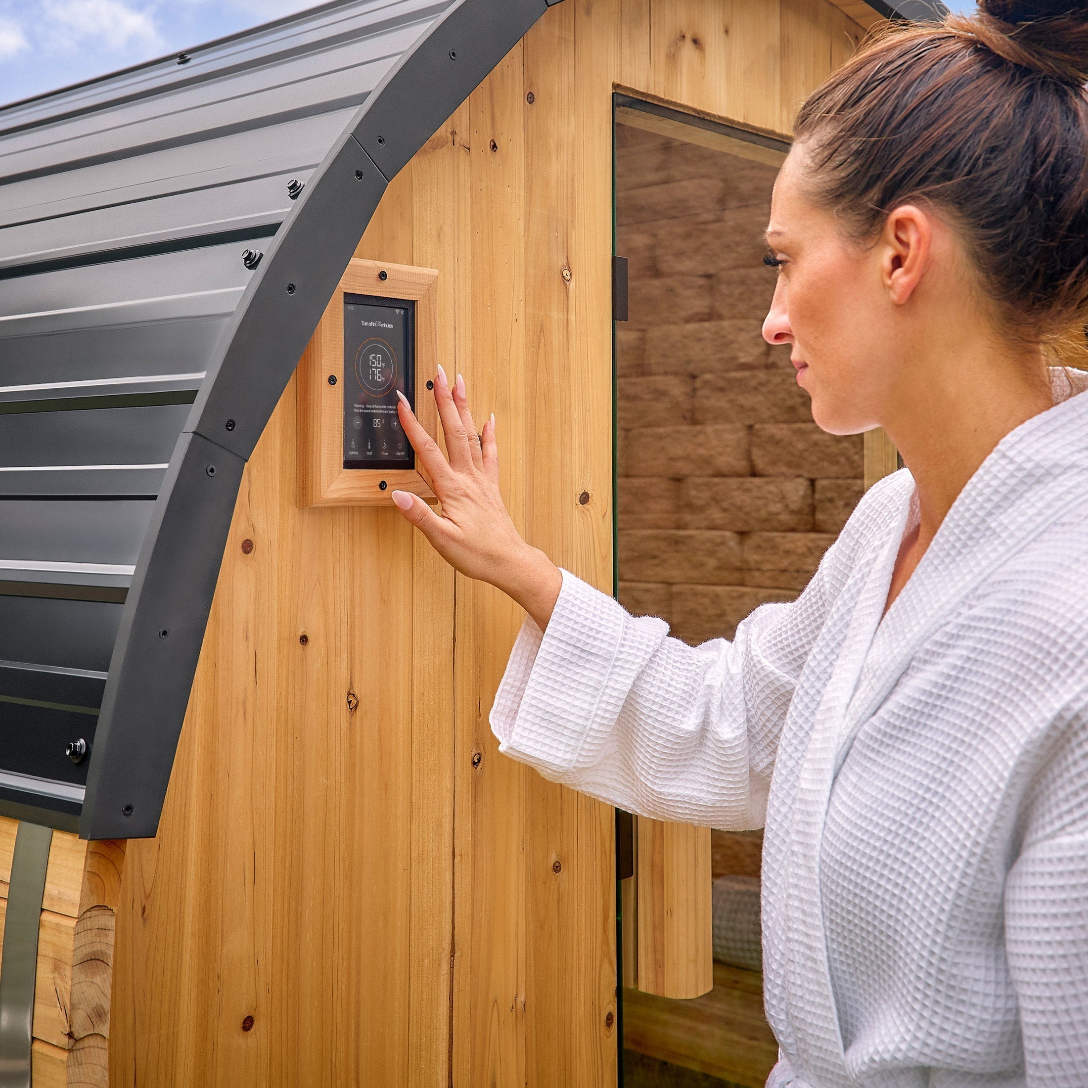 Backyard Discovery Paxton Outdoor Barrel Sauna for 2-4