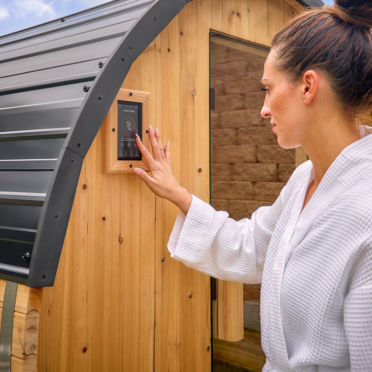 Backyard Discovery Paxton Outdoor Barrel Sauna for 2-4