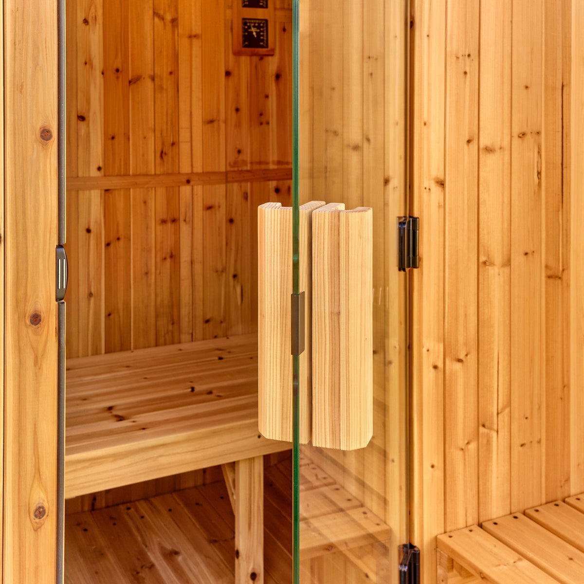 Lennon Premium Construction tongue and groove cedar glass door