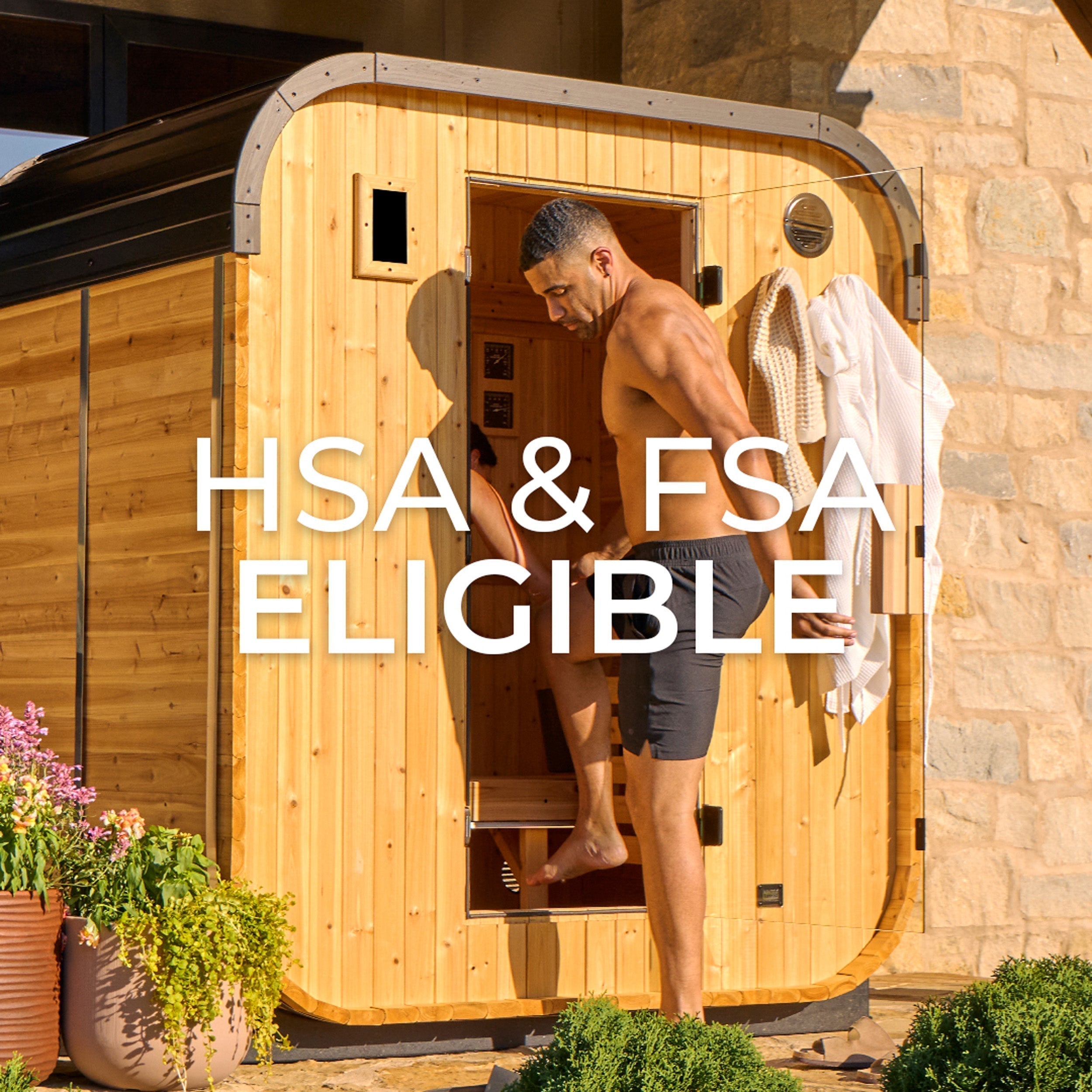 Backyard Discovery Lennon Outdoor Cube Sauna for 2-4 People