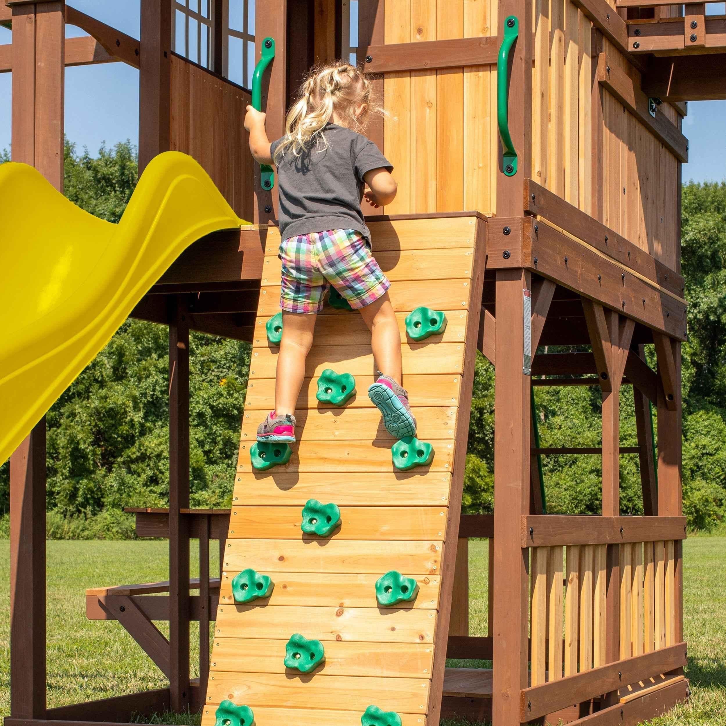 Backyard Discovery Skyfort II with Wave Slide