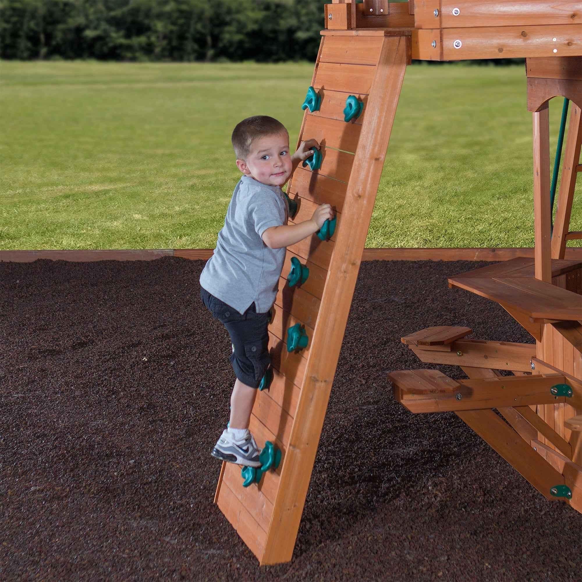 Backyard Discovery Woodland Swing Set.