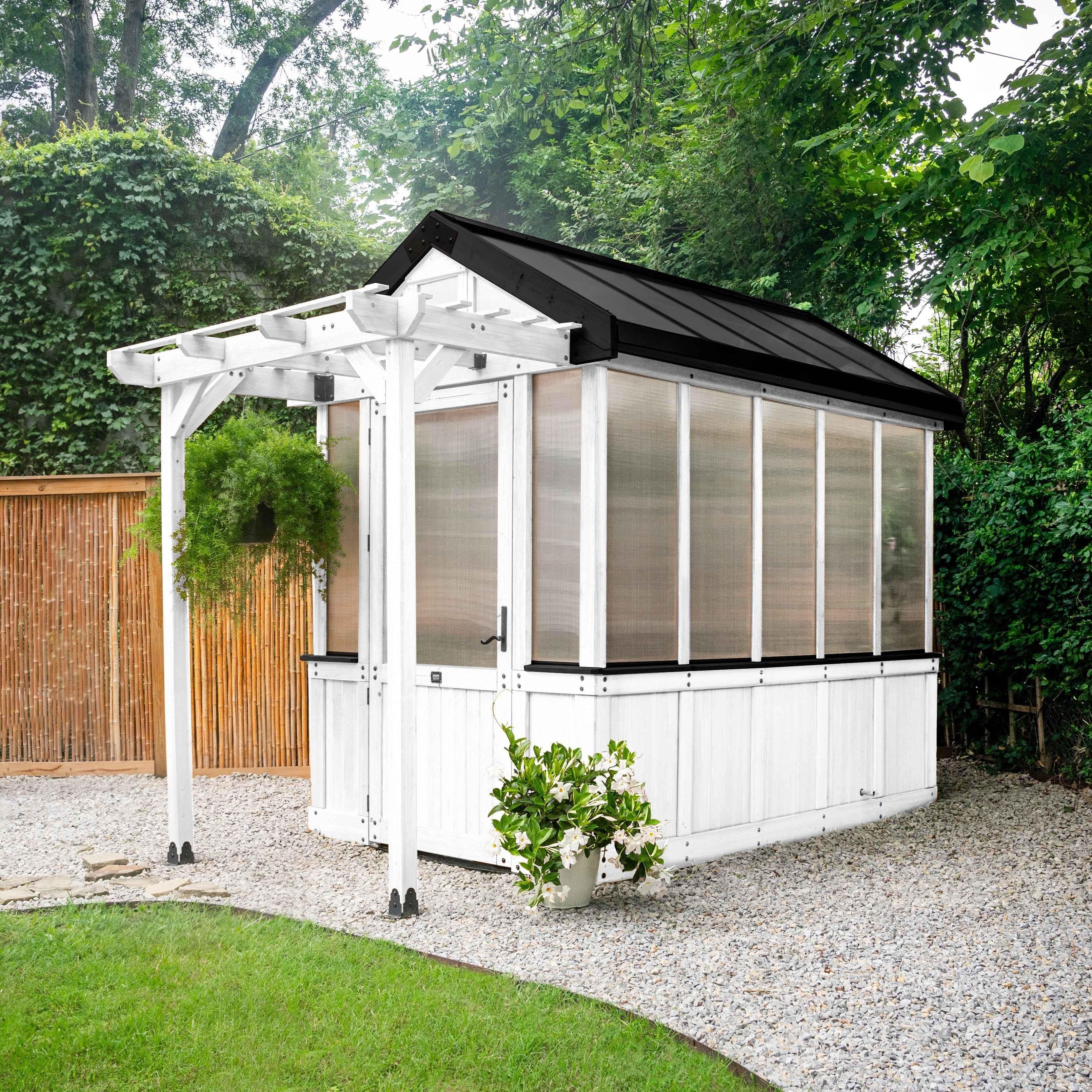 Backyard Discovery 9x6 White Bellerose Greenhouse.