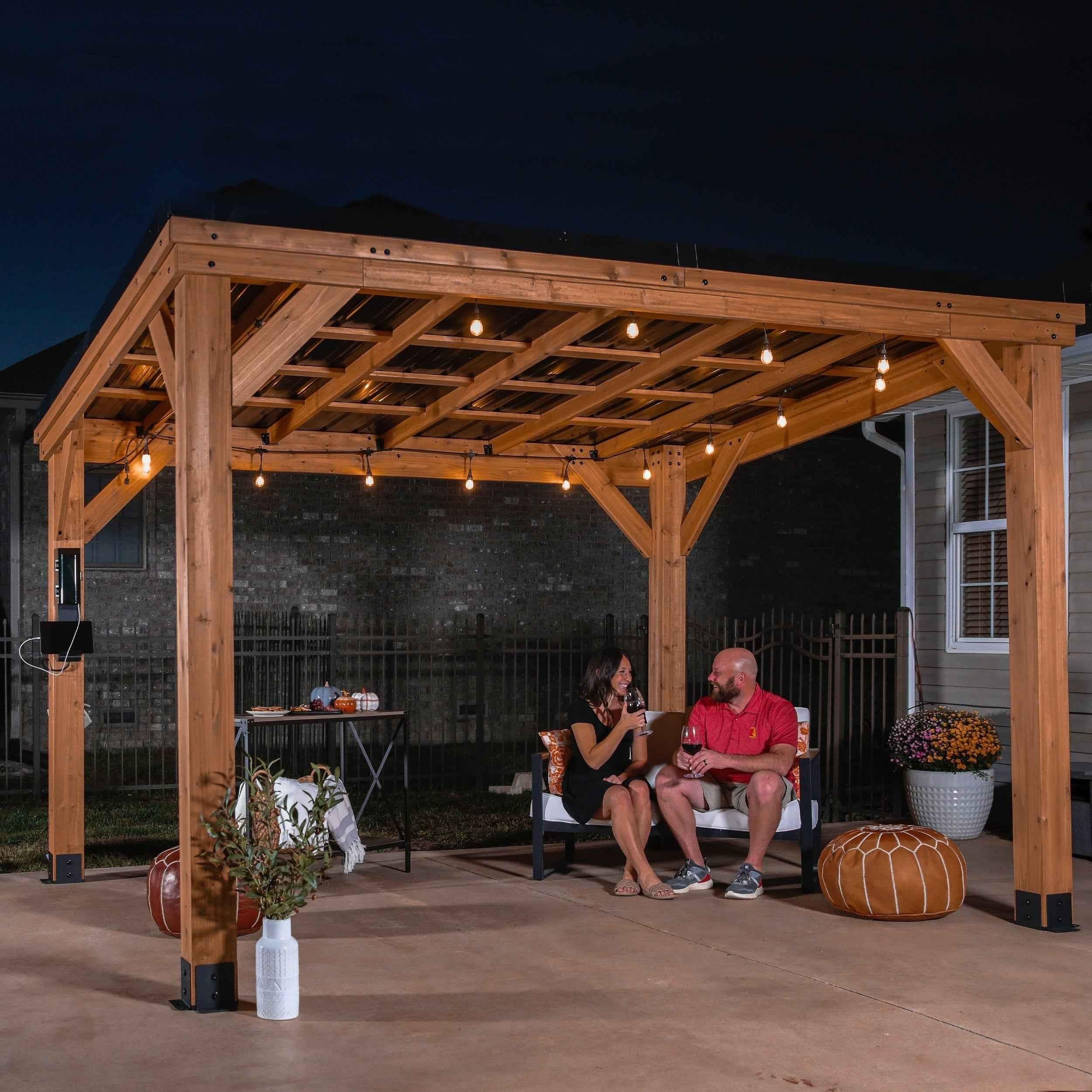 Backyard Discovery 12x9.5 Arcadia Gazebo.