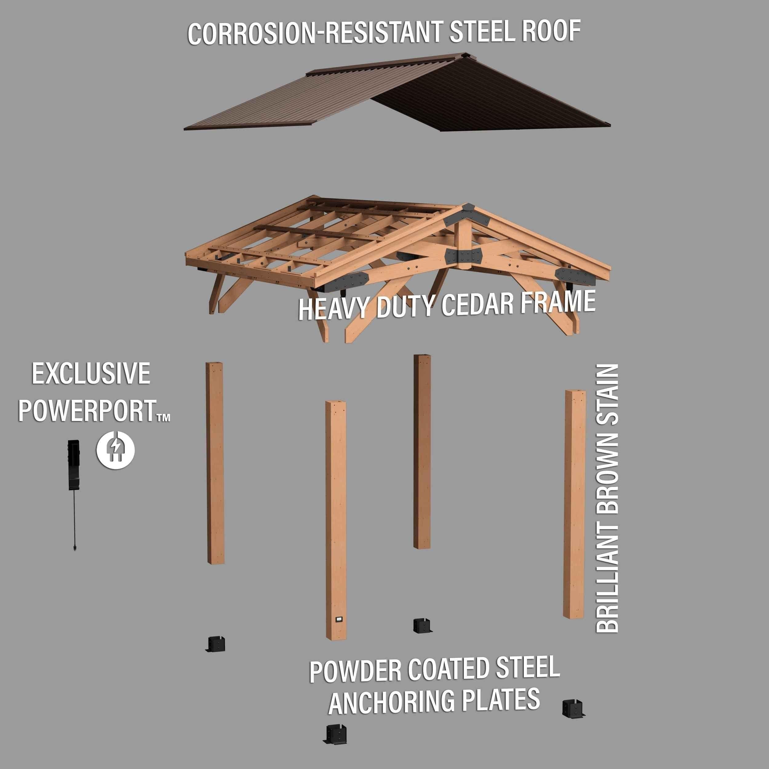 Backyard Discovery 14x10 Norwood Gazebo.