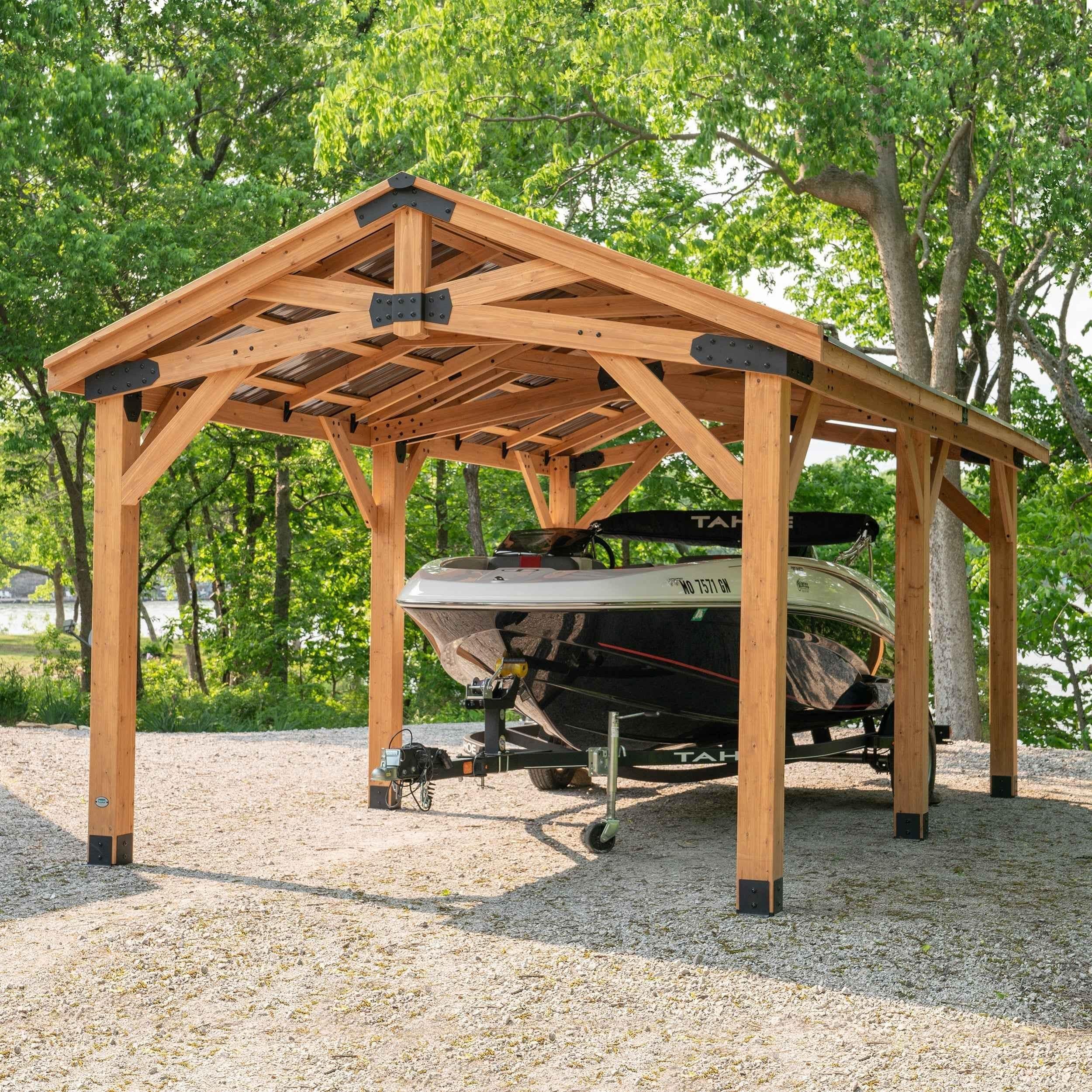 Backyard Discovery 24x12 Norwood Carport/Gazebo.