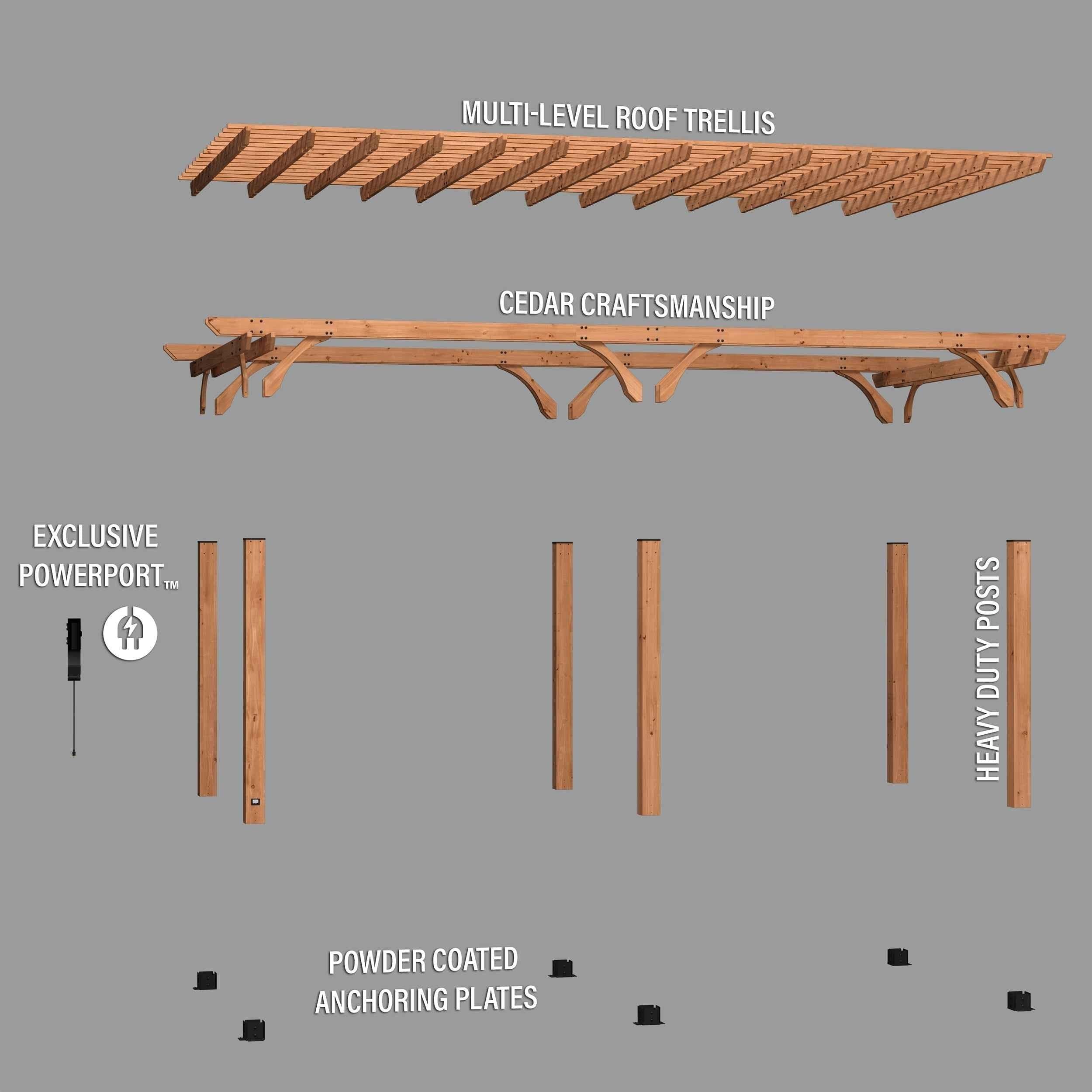 Backyard Discovery 24x12 Beaumont Pergola.