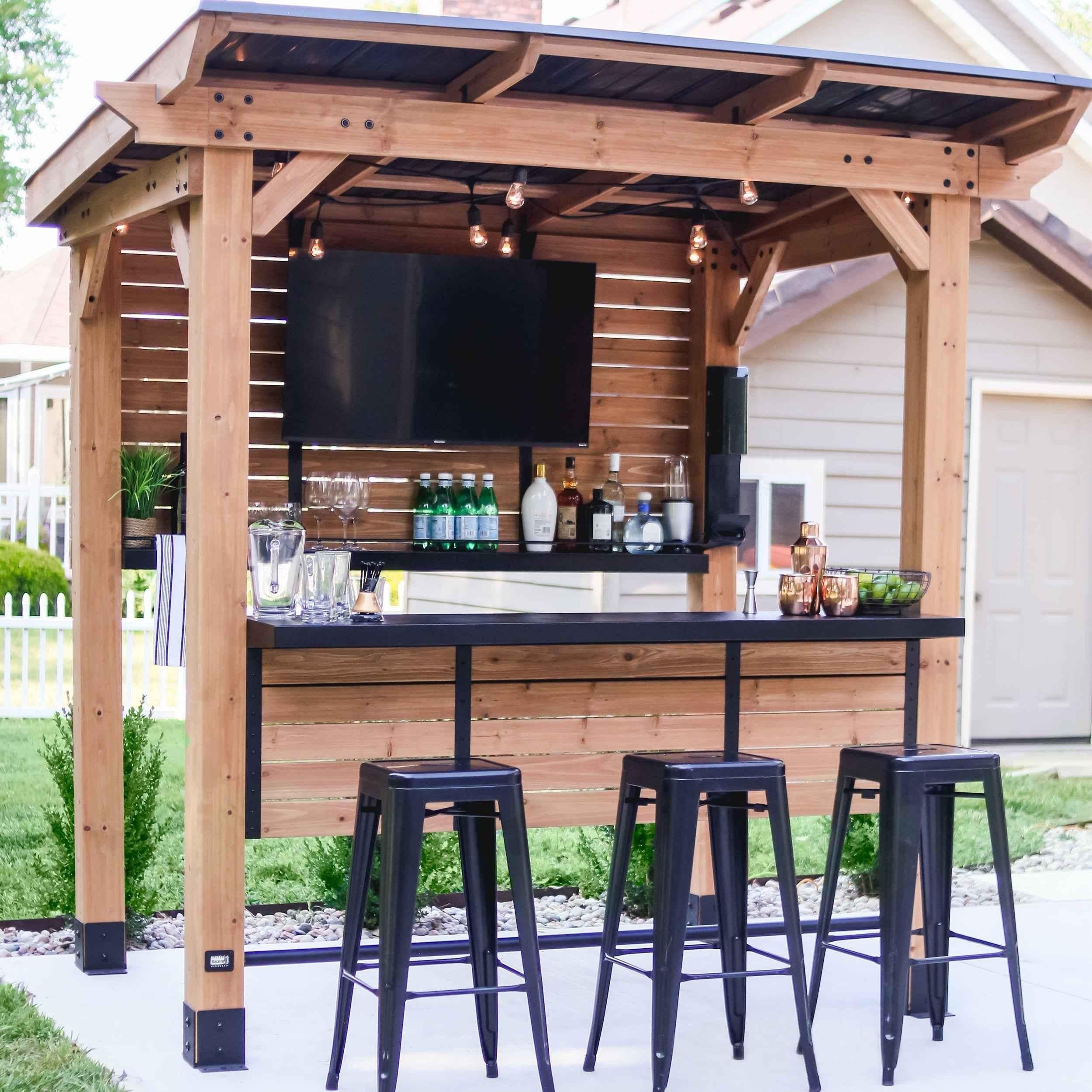 Backyard Discovery Cedar Springs Outdoor Bar.