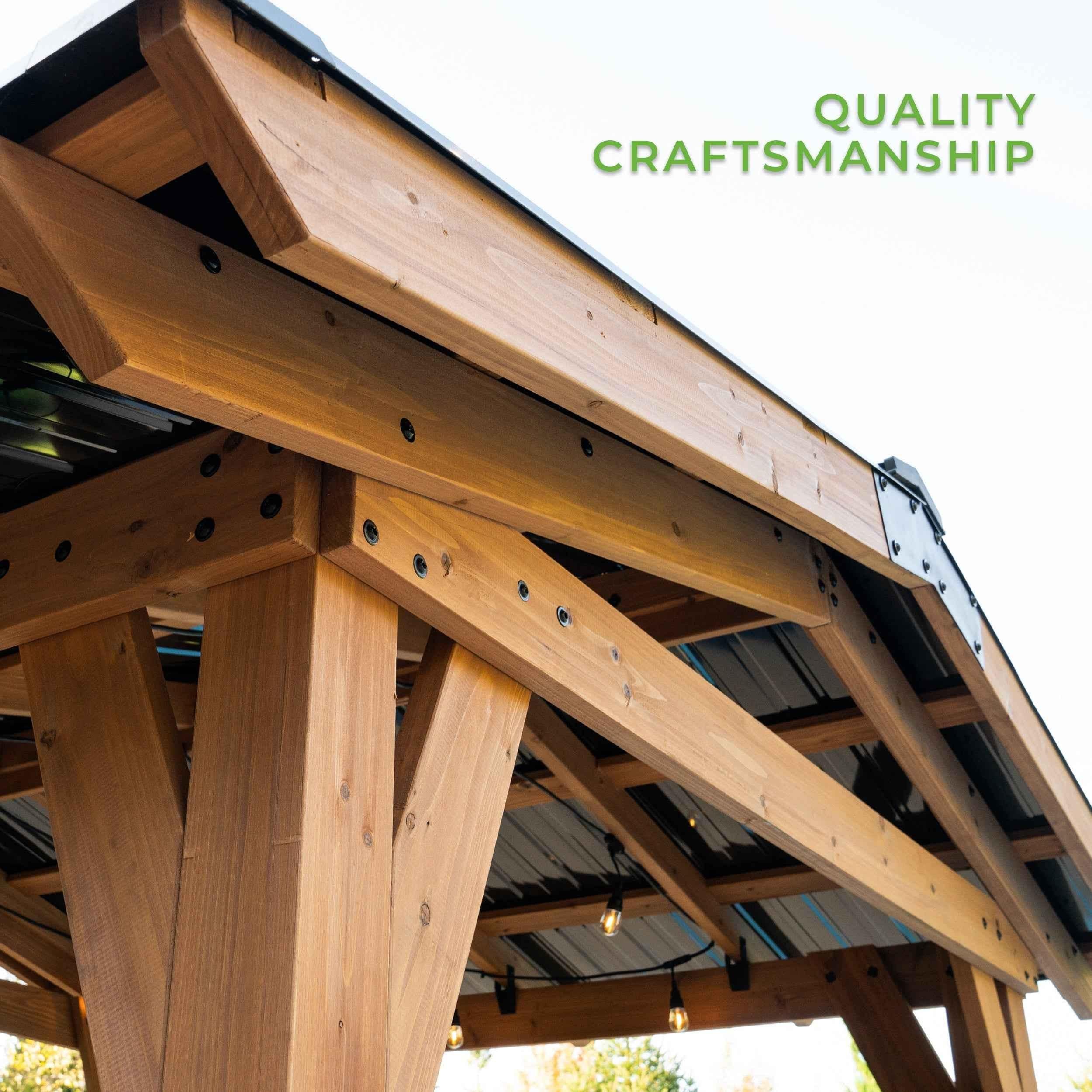 Backyard Discovery Granada Grill Gazebo with Outdoor Bar.