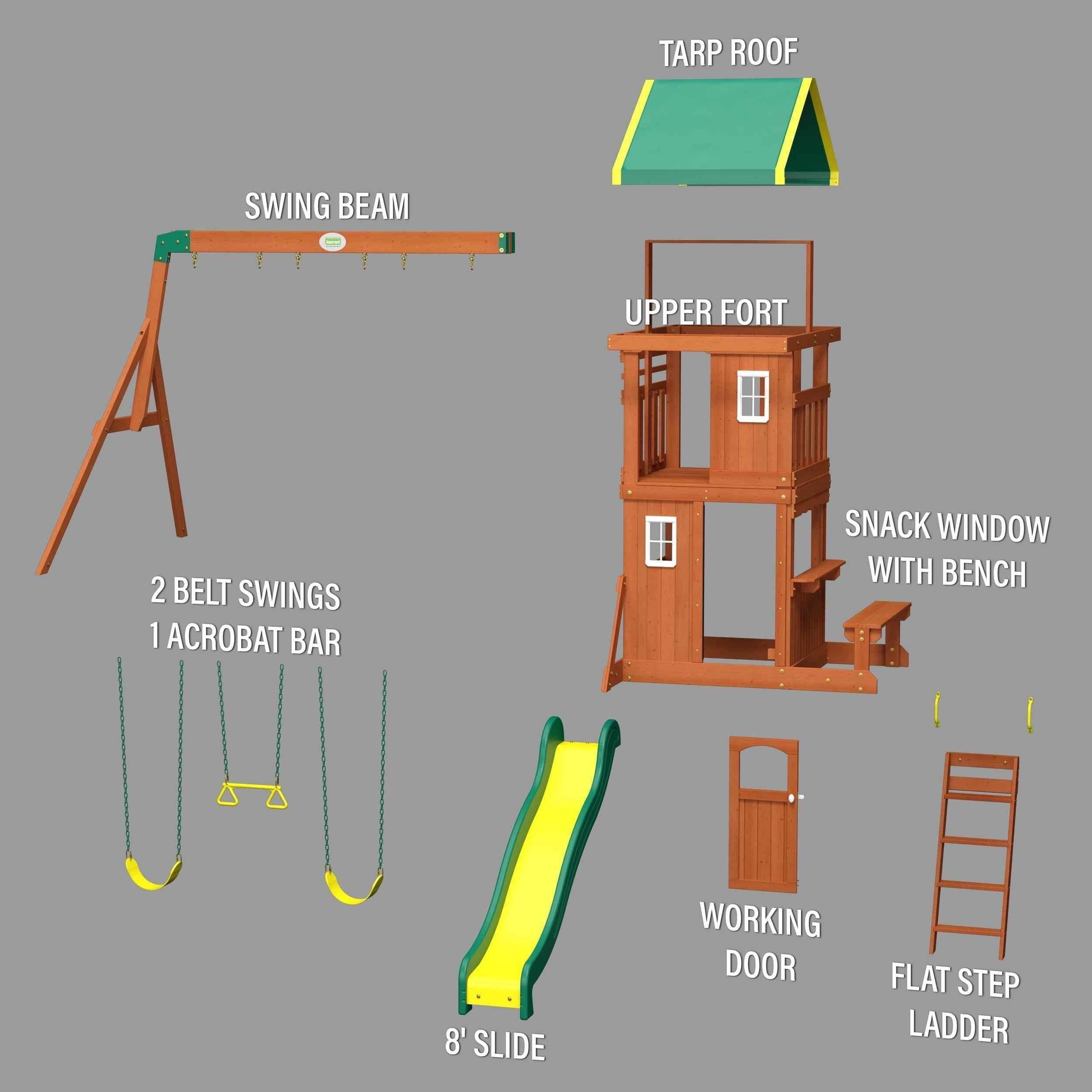 Backyard Discovery Oakmont Swing Set.