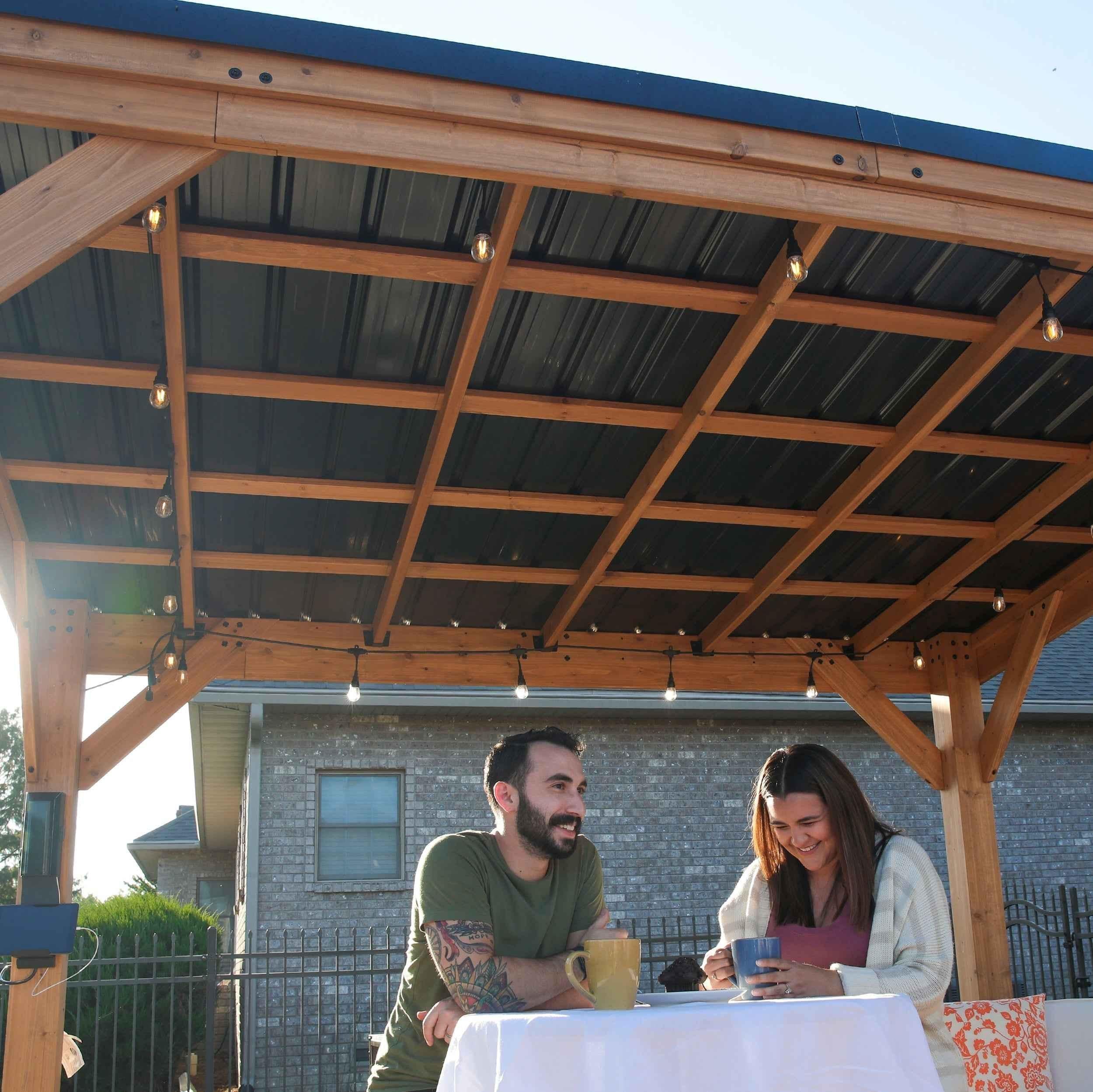 Backyard Discovery 12x9.5 Arcadia Gazebo.
